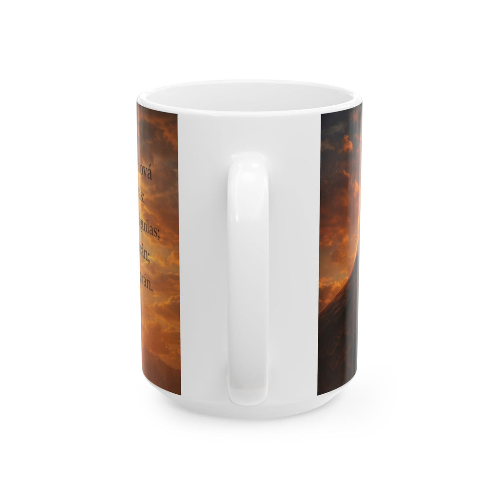 Inspirational Eagle Ceramic Mug — Isaiah 40:31 Spanish Scripture Coffee Cup (11oz/15oz)