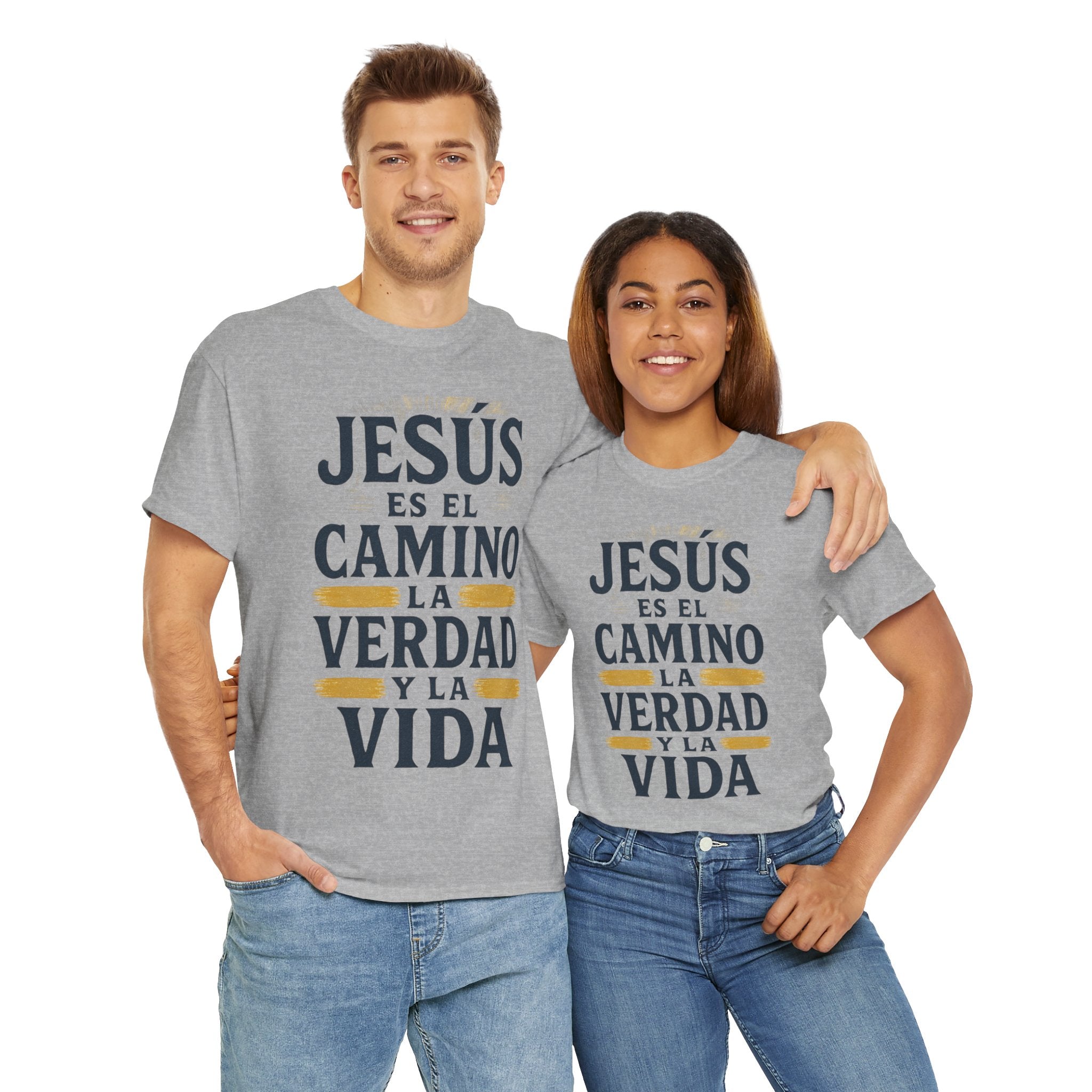 Christian T-Shirt — "Jesús es el camino, la verdad y la vida" Spanish Faith Tee