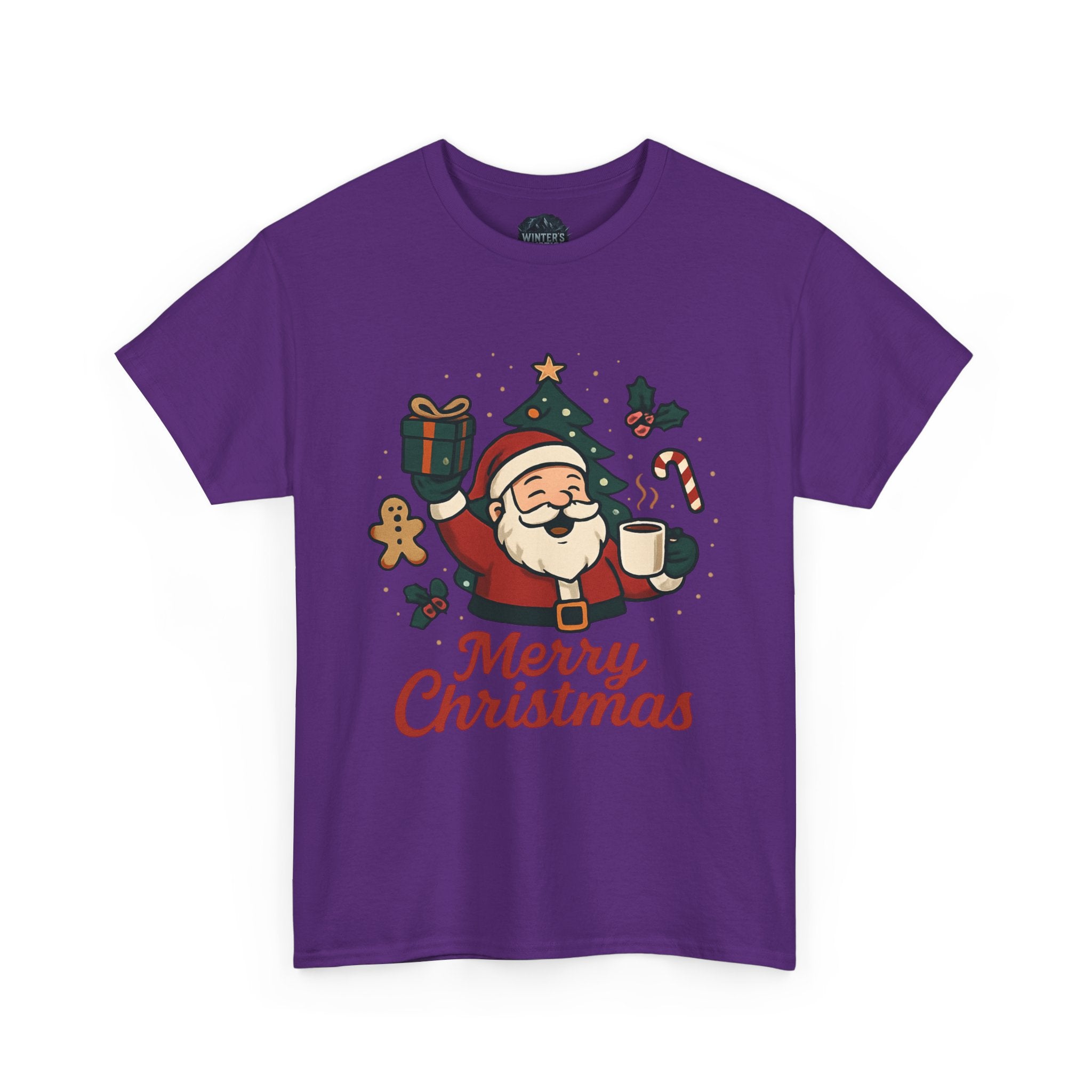 Christmas Santa Tee - "Merry Christmas" Holiday Graphic T-Shirt