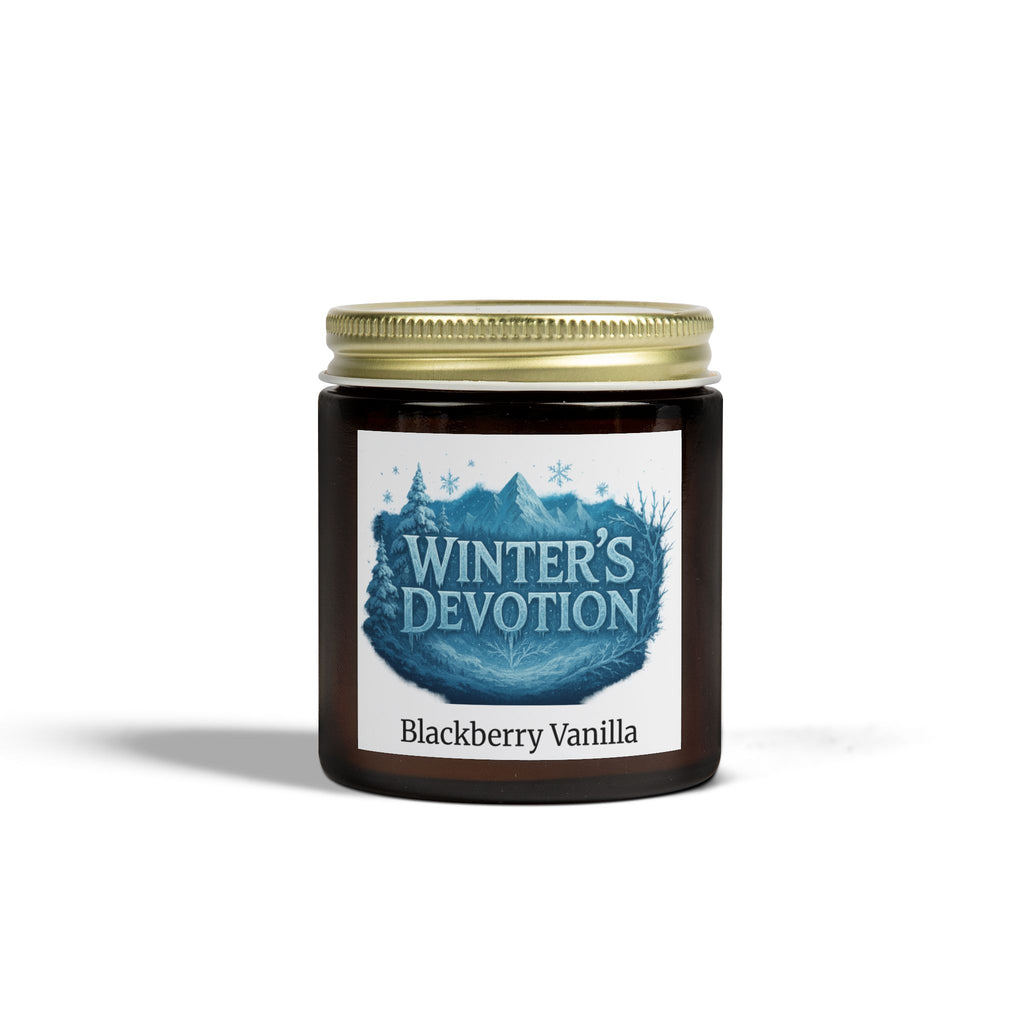 Winter's Devotion Scented Candles, Cozy Home Decor, Aromatherapy Gift, Blackberry Vanilla, Hand-poured Soy Candle