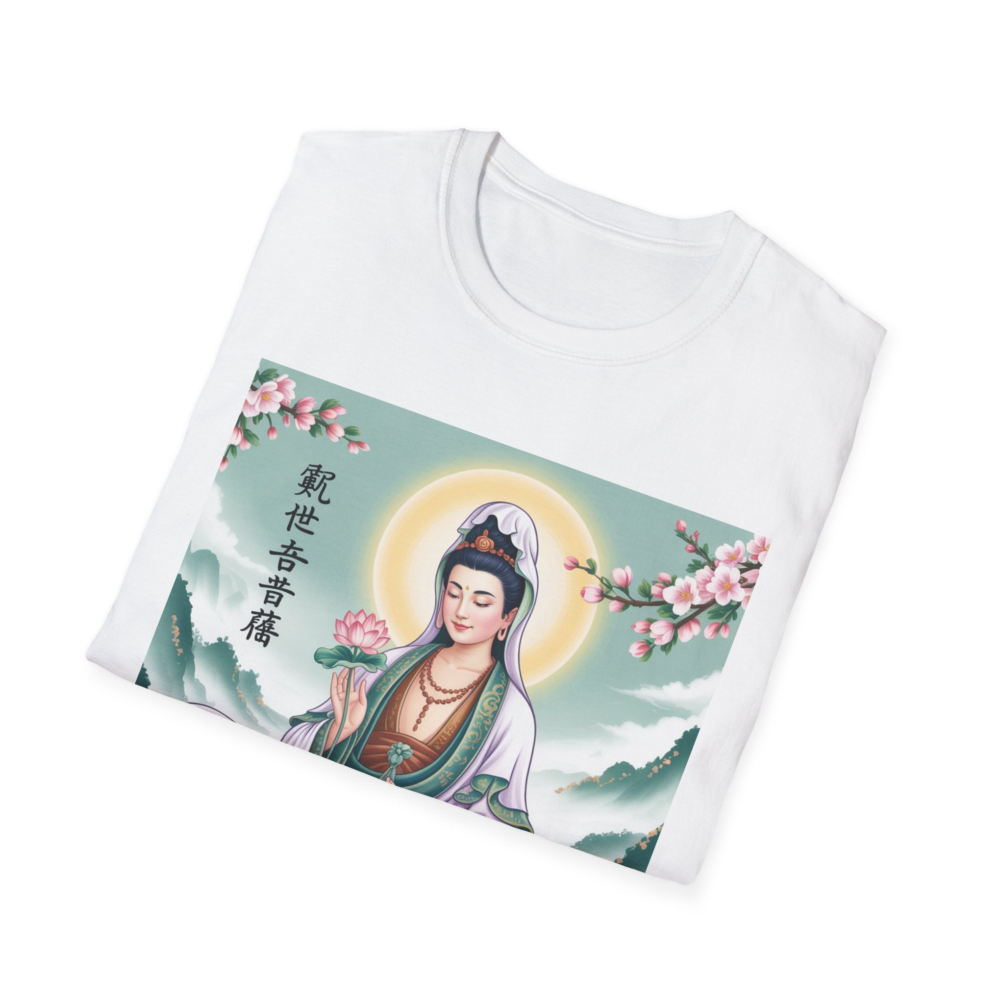 Buddha Guan Yin Graphic T-Shirt, Spiritual Tee, Meditation Top, Zen Apparel, Gift for Yogis, Mindfulness Clothing