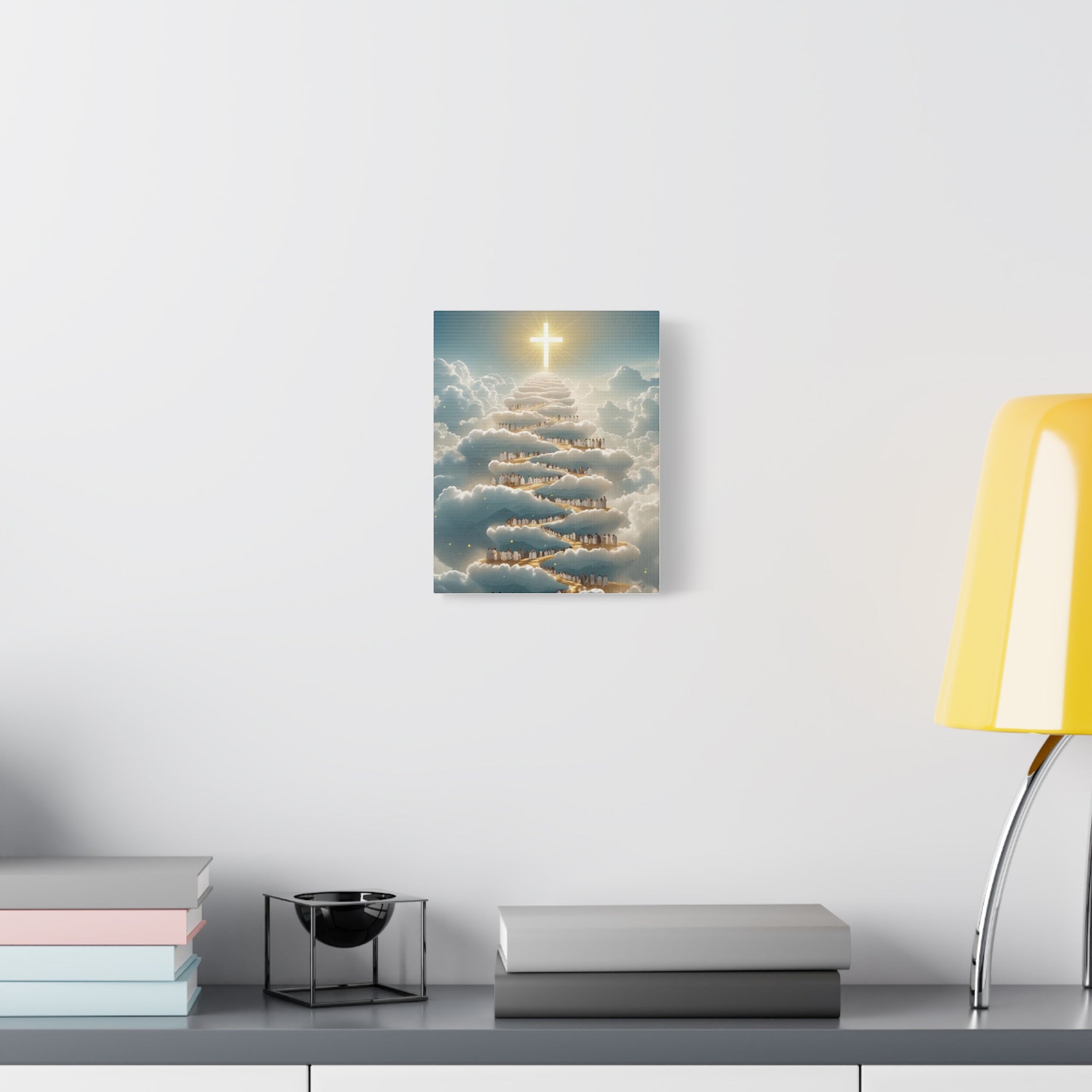 Heavenly Cloud Canvas Art, Spiritual Wall Decor, Christian Home Accent, Inspirational Gift, Faith-Inspired Artwork
