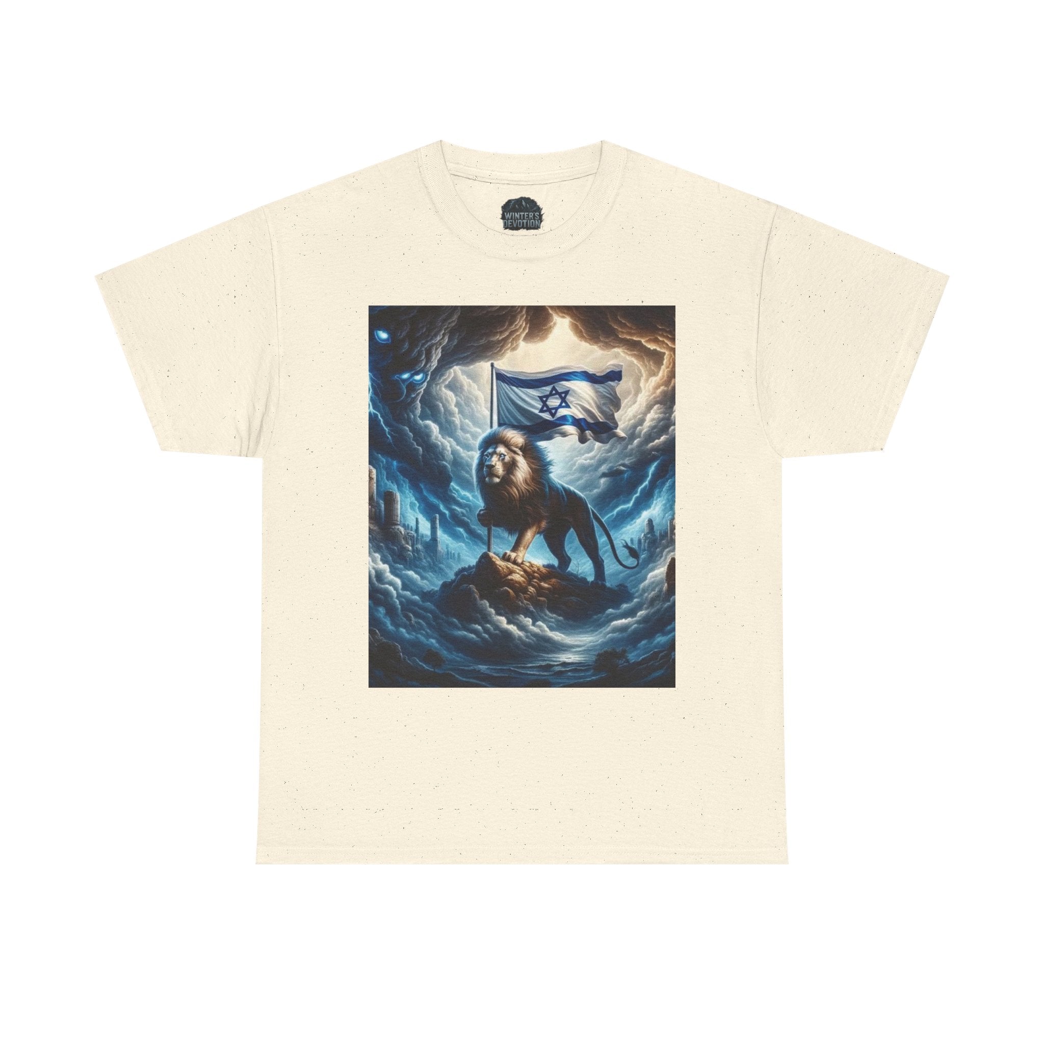 Majestic Lion Unisex Heavy Cotton Tee - Inspirational Apparel, Gift for Animal Lovers, Graphic Tee, Unique T-Shirt, Casual Wear