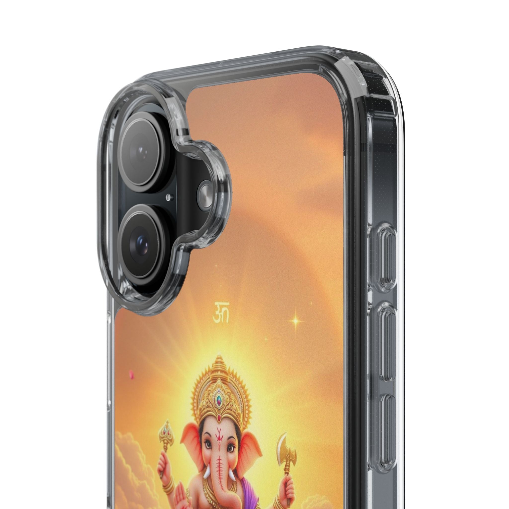 Ganesh Clear Phone Case, Spiritual iPhone Cover, Hindu God Phone Protector, Gift for Her, Boho Phone Accessories