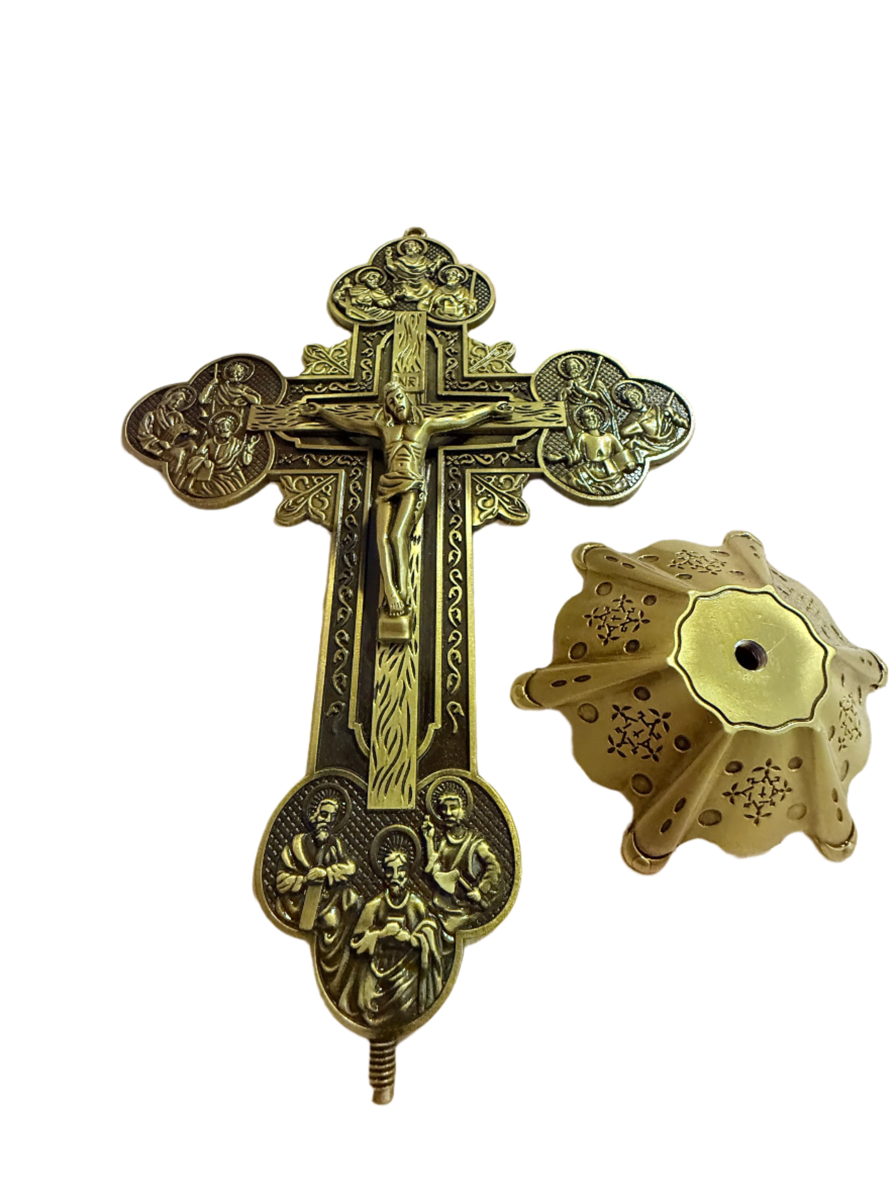 Beautiful Assorted Metal Crucifixes 5 in/9 in/11 in/12 in