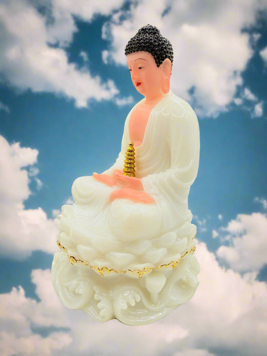 Beautiful White Buddha Statue