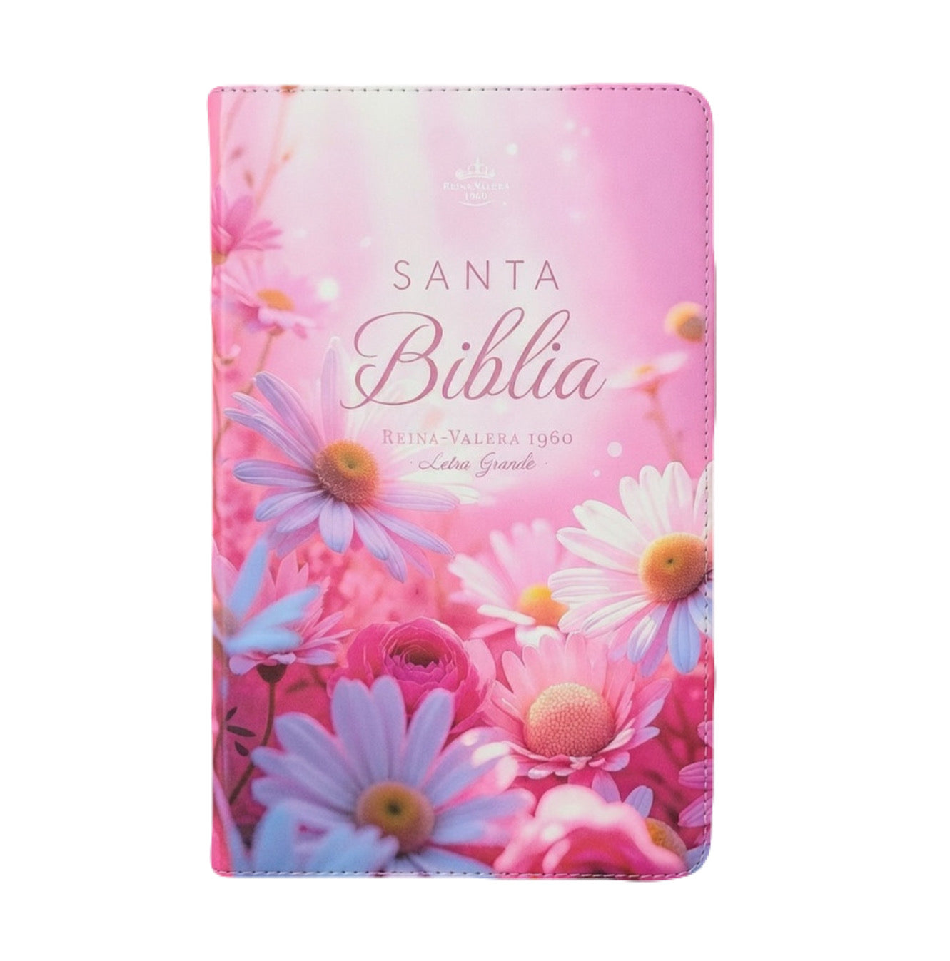 Biblia Letra Grande 12pts Con Cierre/Index RV1960 Margaritas Al Amanecer