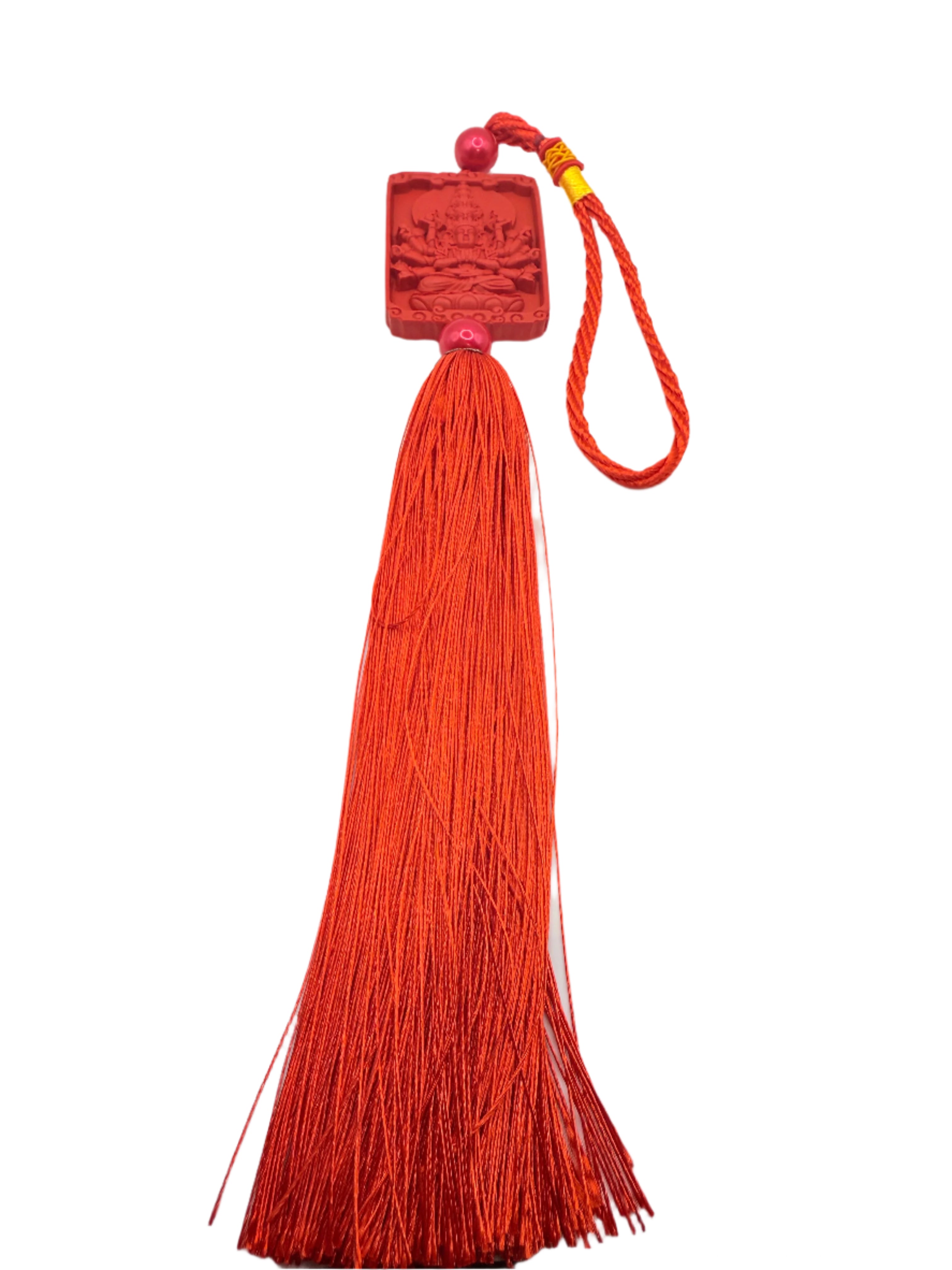 Thousand Hand Guan Yin(Avalokiteshvara) Tassel Pendant For Home, Car & Office