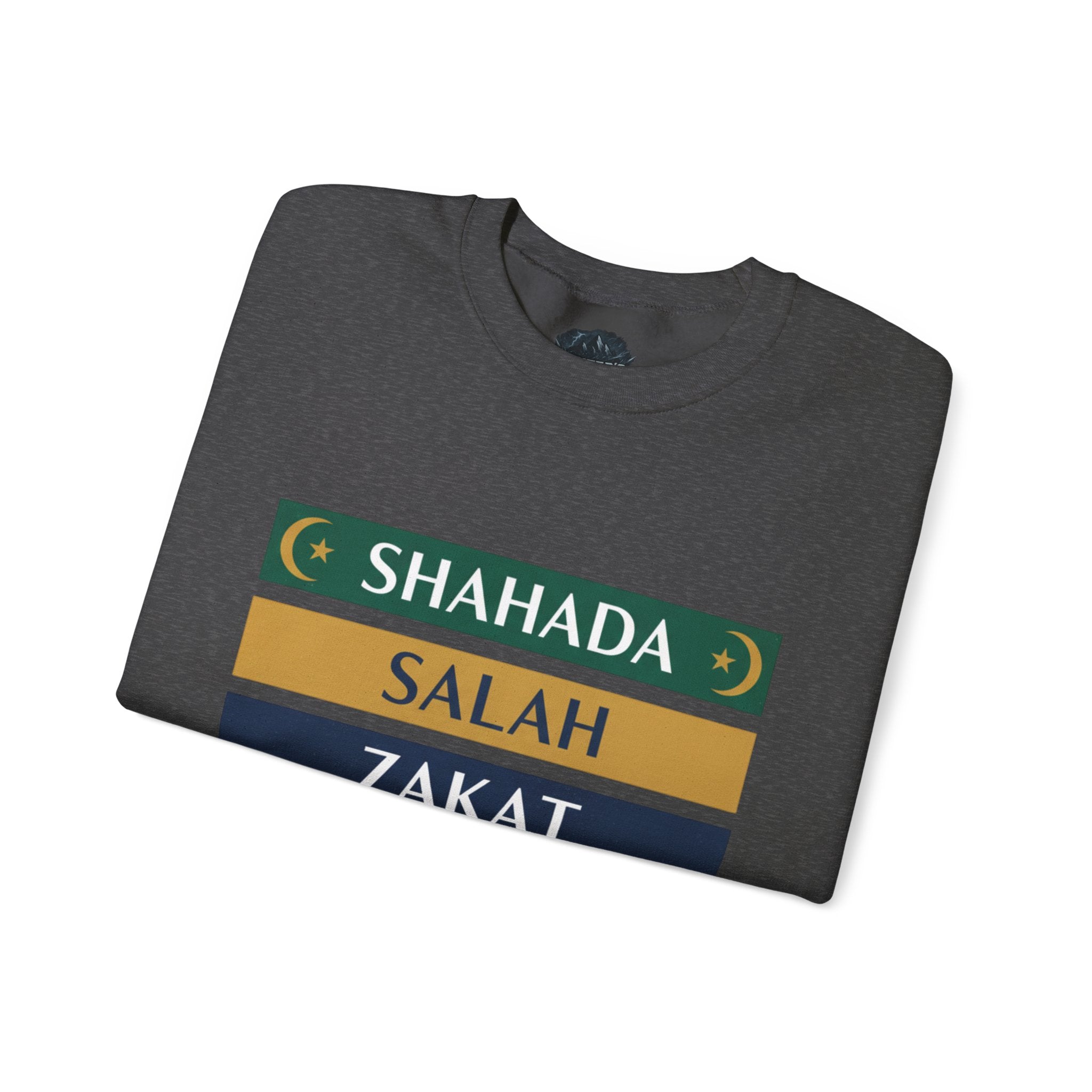 Islamic Pillars Sweatshirt — Shahada, Salah, Zakat, Fasting, Hajj Crewneck