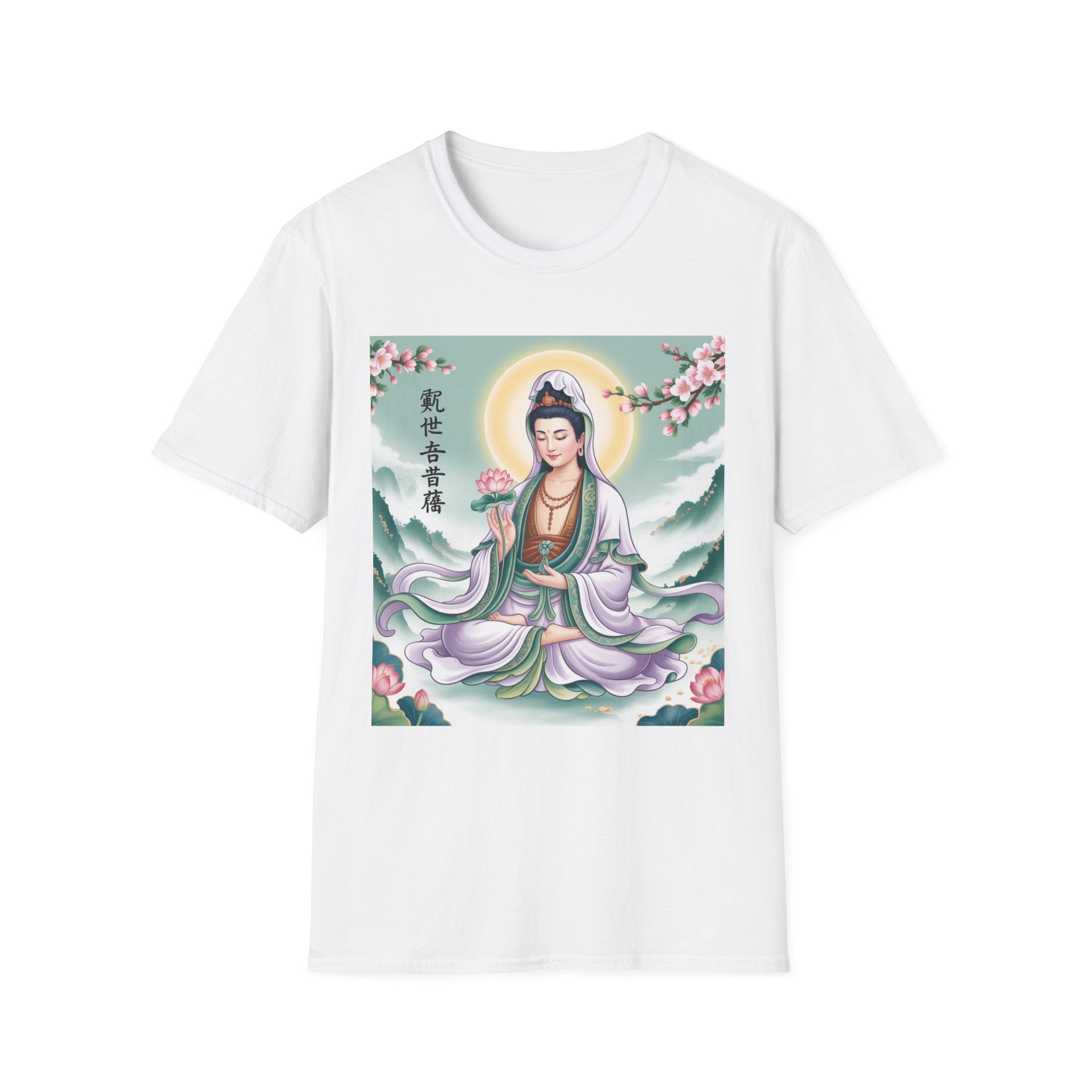 Buddha Guan Yin Graphic T-Shirt, Spiritual Tee, Meditation Top, Zen Apparel, Gift for Yogis, Mindfulness Clothing