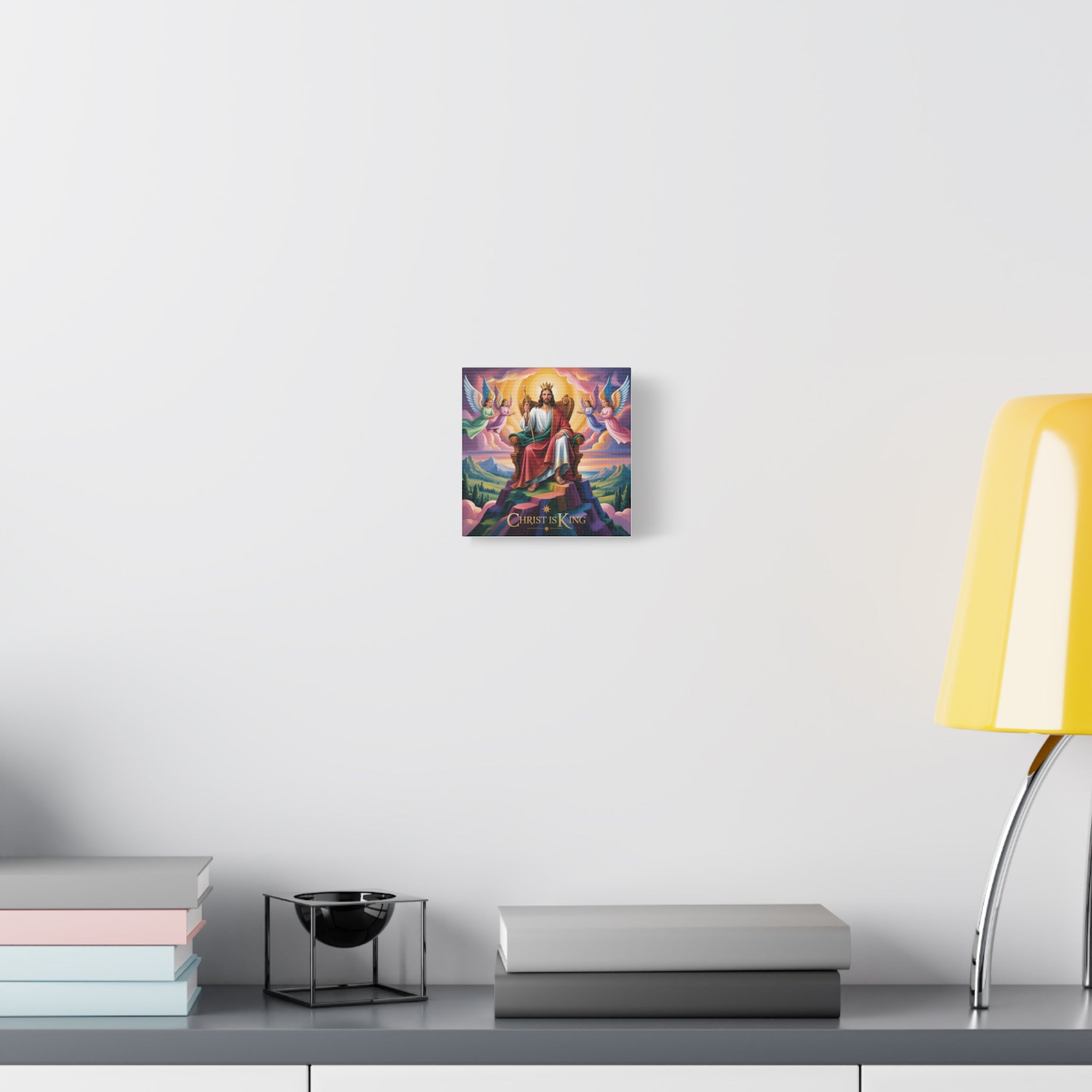 Christ is King Matte Canvas Wall Art, Religious Home Decor, Inspirational Artwork, Christian Gift, Uplifting Wall Decor