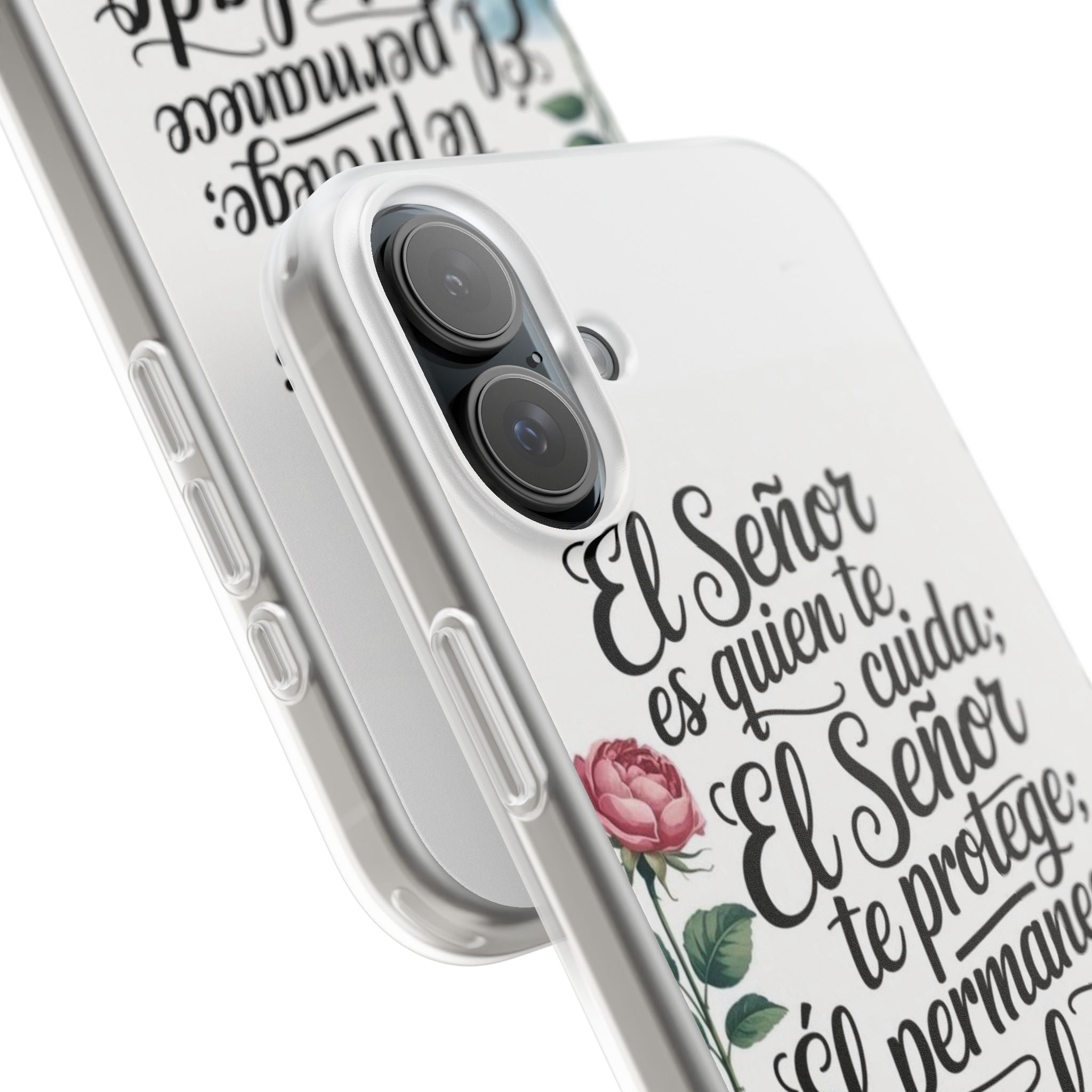 Inspirational Phone Case with Psalm 121:5 Quote, Flexi Case for Protection, Bible Verse Case, Gift for Faith Lovers, Spiritual Décor