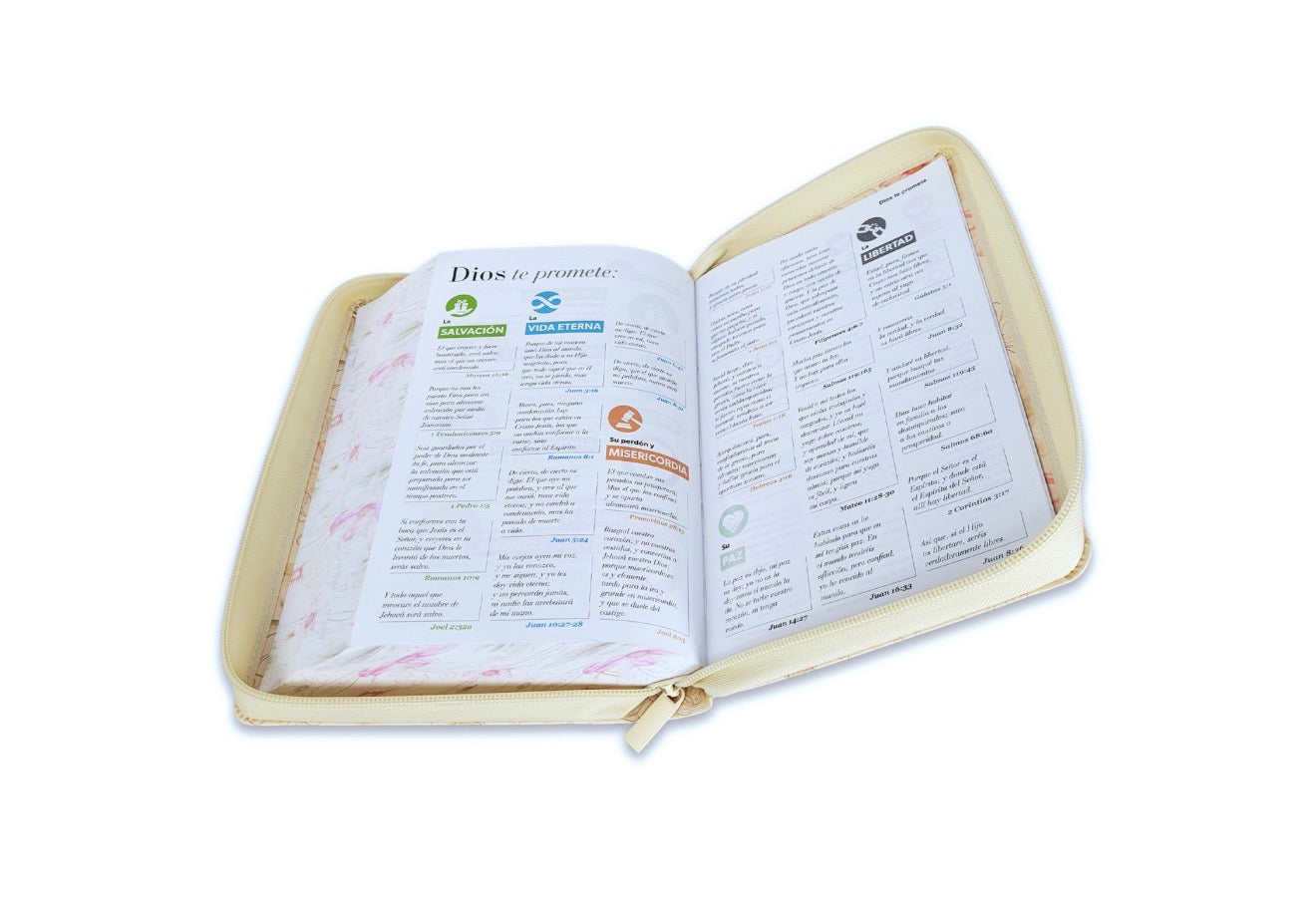 Biblia con Cierre Letra Gigante Manual 14 puntos RV1960 imit piel sabiduría con índice y canto floral