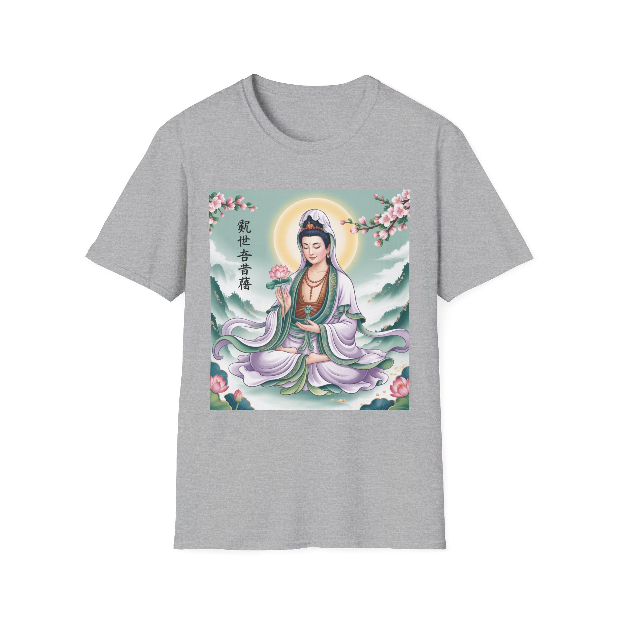 Buddha Guan Yin Graphic T-Shirt, Spiritual Tee, Meditation Top, Zen Apparel, Gift for Yogis, Mindfulness Clothing