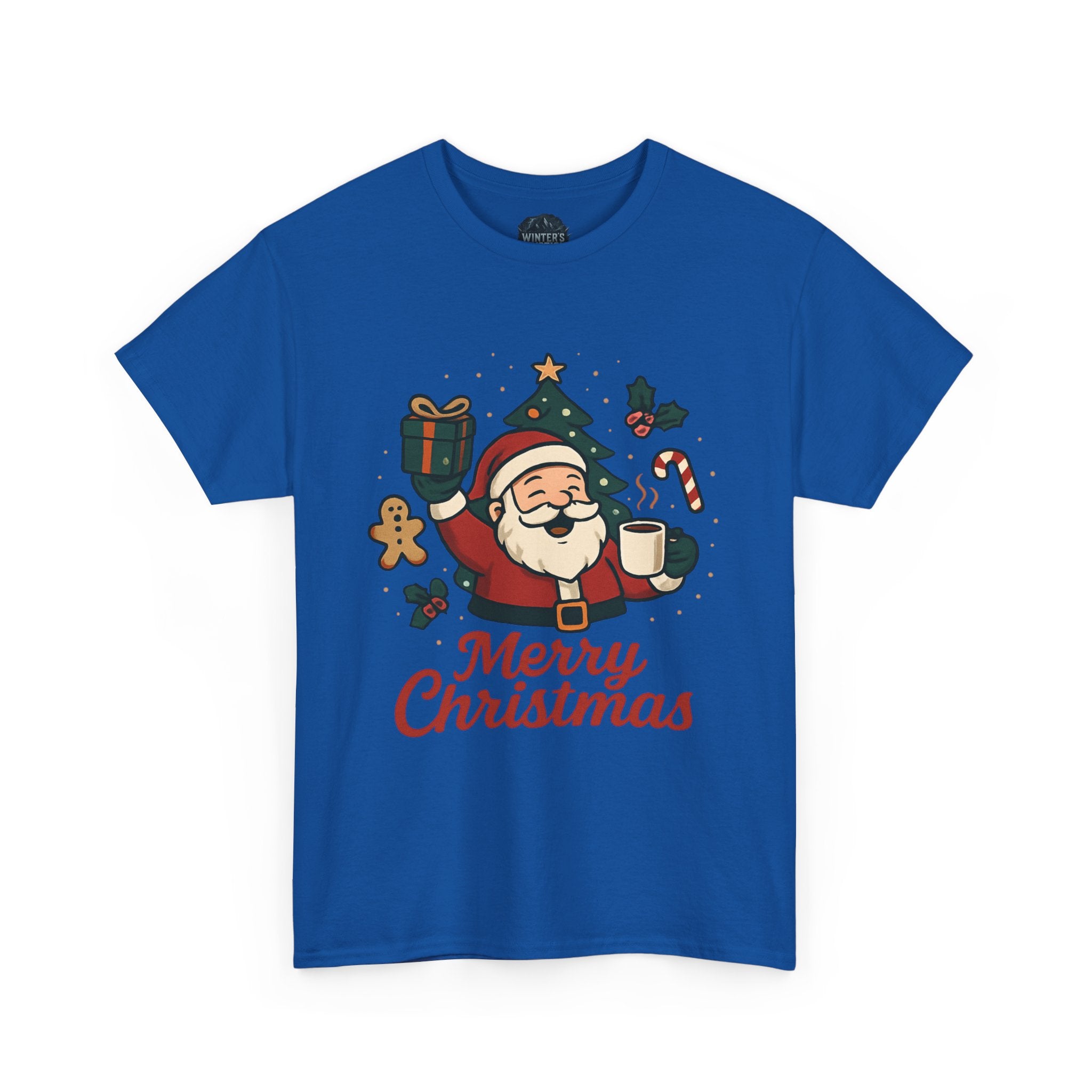 Christmas Santa Tee - "Merry Christmas" Holiday Graphic T-Shirt
