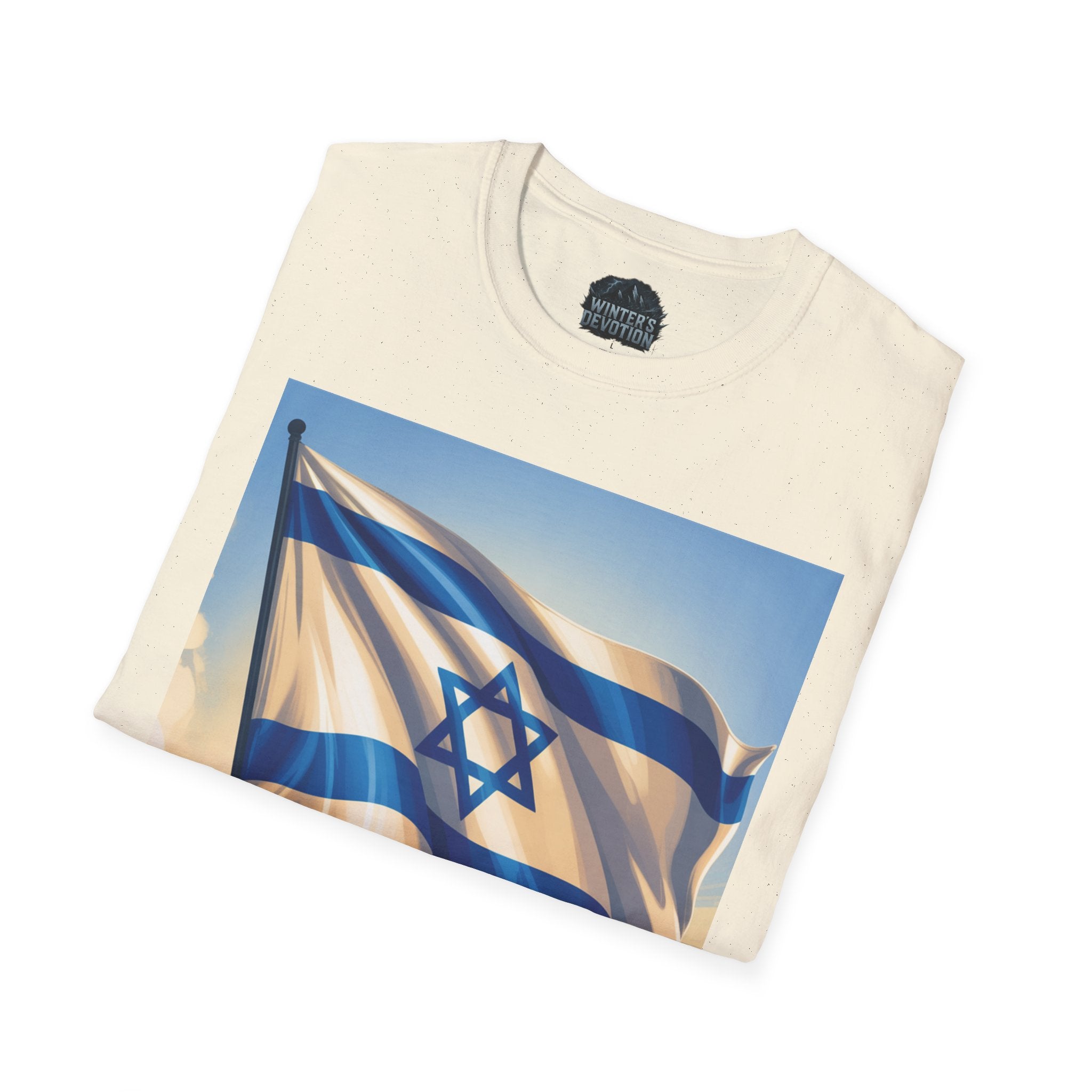 I Stand with Israel Unisex Softstyle T-Shirt, Patriotic Tee, Support Shirt, Gift for Activists, Israel Pride Apparel
