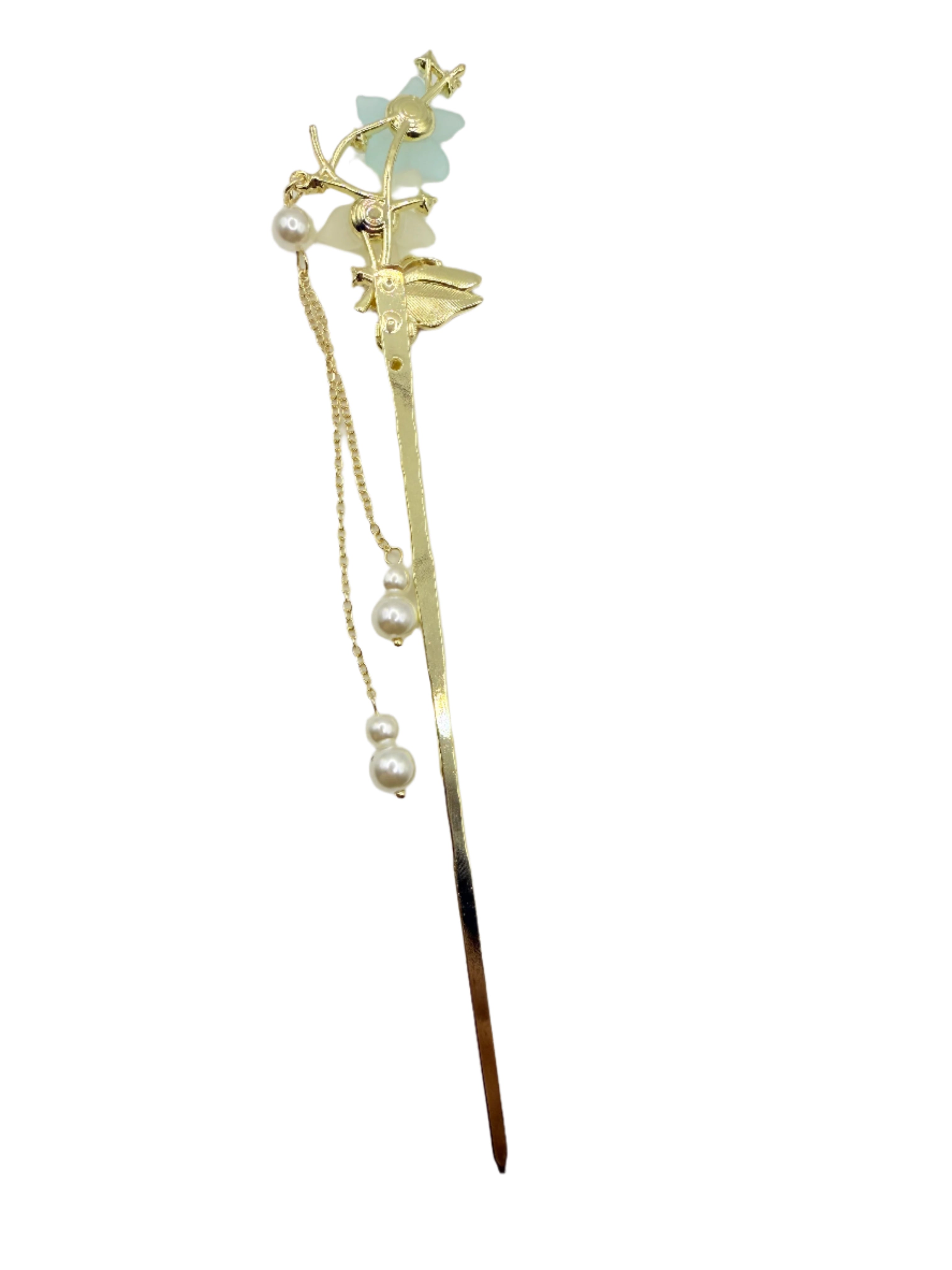 Chinese-style hairpin簪 (zān), 步摇 (bùyáo)