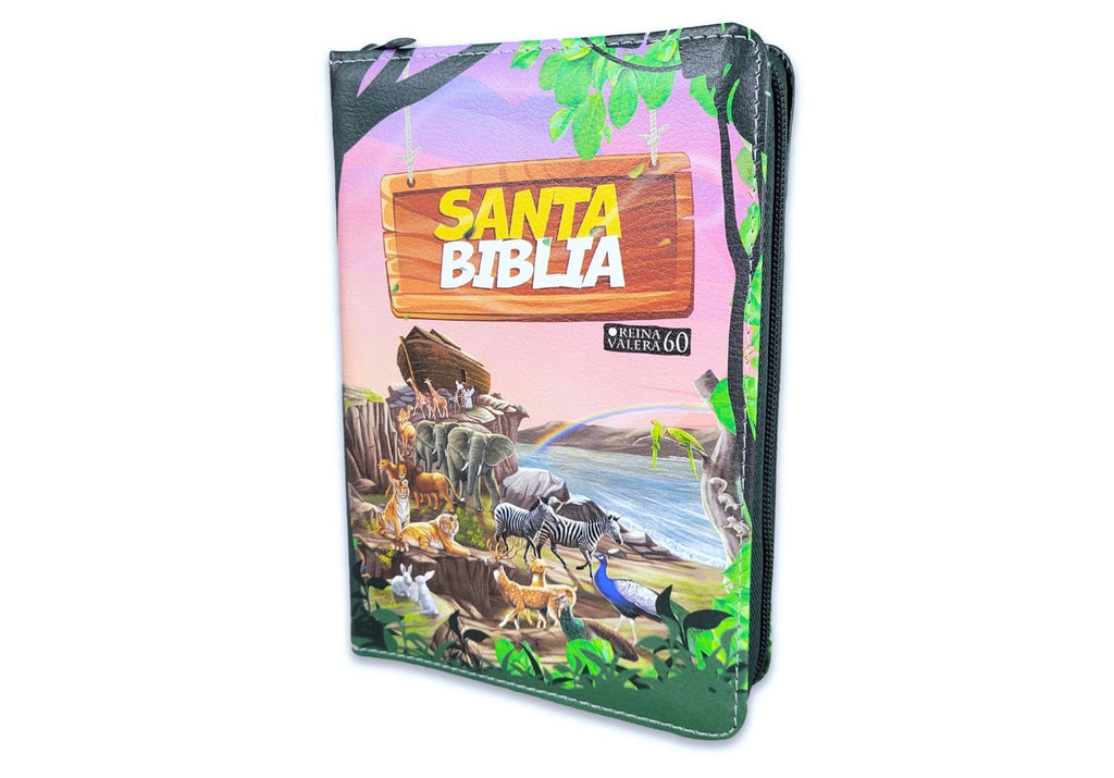 Biblia Compacta con Cierre para Niños RV1960 imit piel arca
