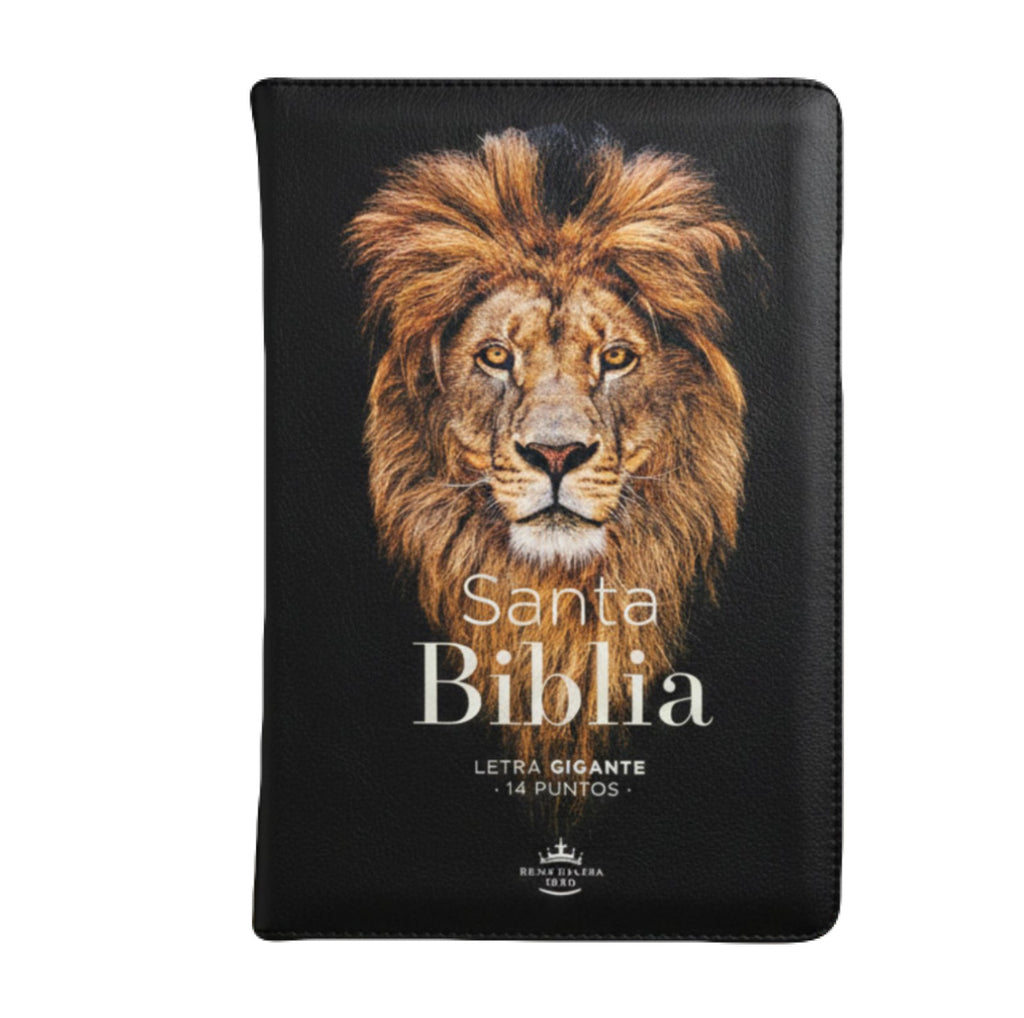 Biblia Letra Gigante 14pts Con Cierre/Index RV1960 Léon De Judá