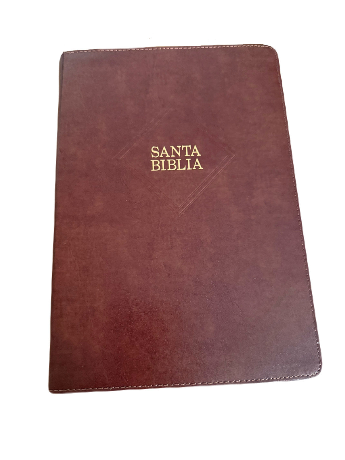 Biblia Letra Supergigante 16 Pts Con Indice, Marron Piel Fabricada RV1960