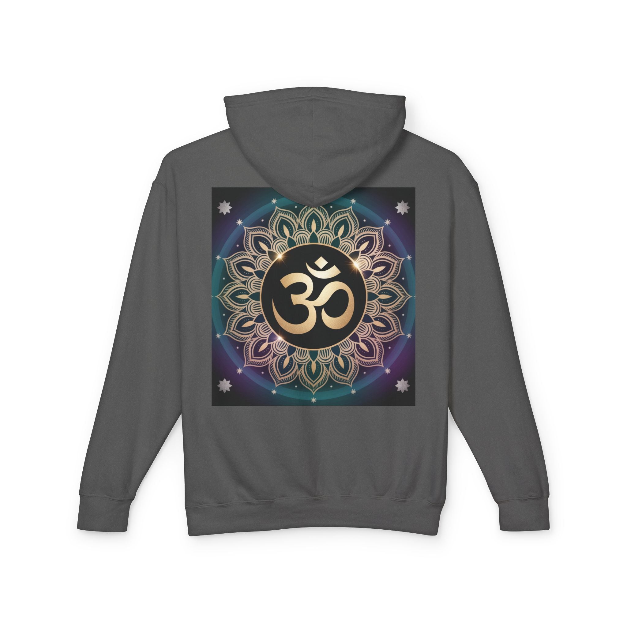 Spiritual Unisex Hoodie, Inspirational Hooded Sweatshirt, Yoga Apparel, Meditation Fashion, Ganesh and Om Design