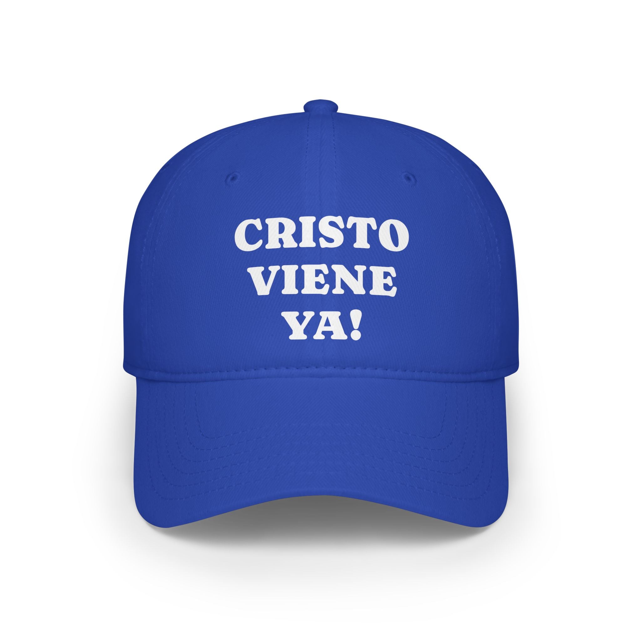 Cristo Viene Yaa Gorra, Vibrant Religious Baseball Cap, Faith Hat, Christian Hat, Gift for Believers, Red Cap with Text