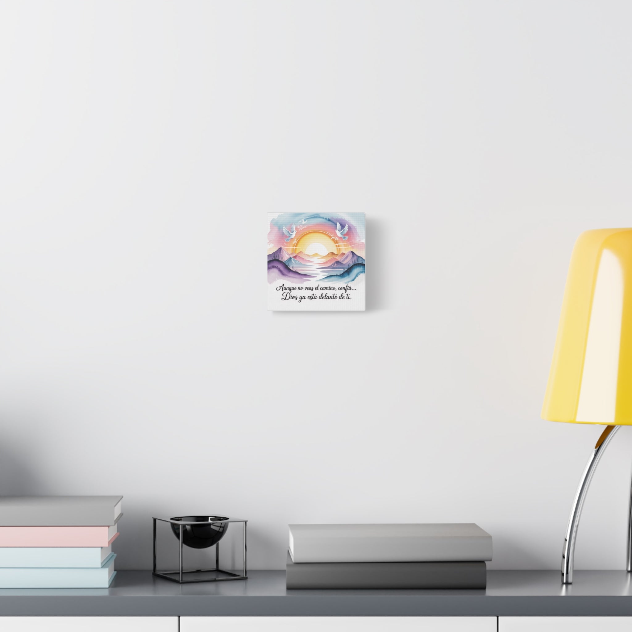 Inspirational Canvas Wall Art, Faith Motivational Decor, Colorful Nature Print, Home Office Decoration, Meaningful Gift for Friends