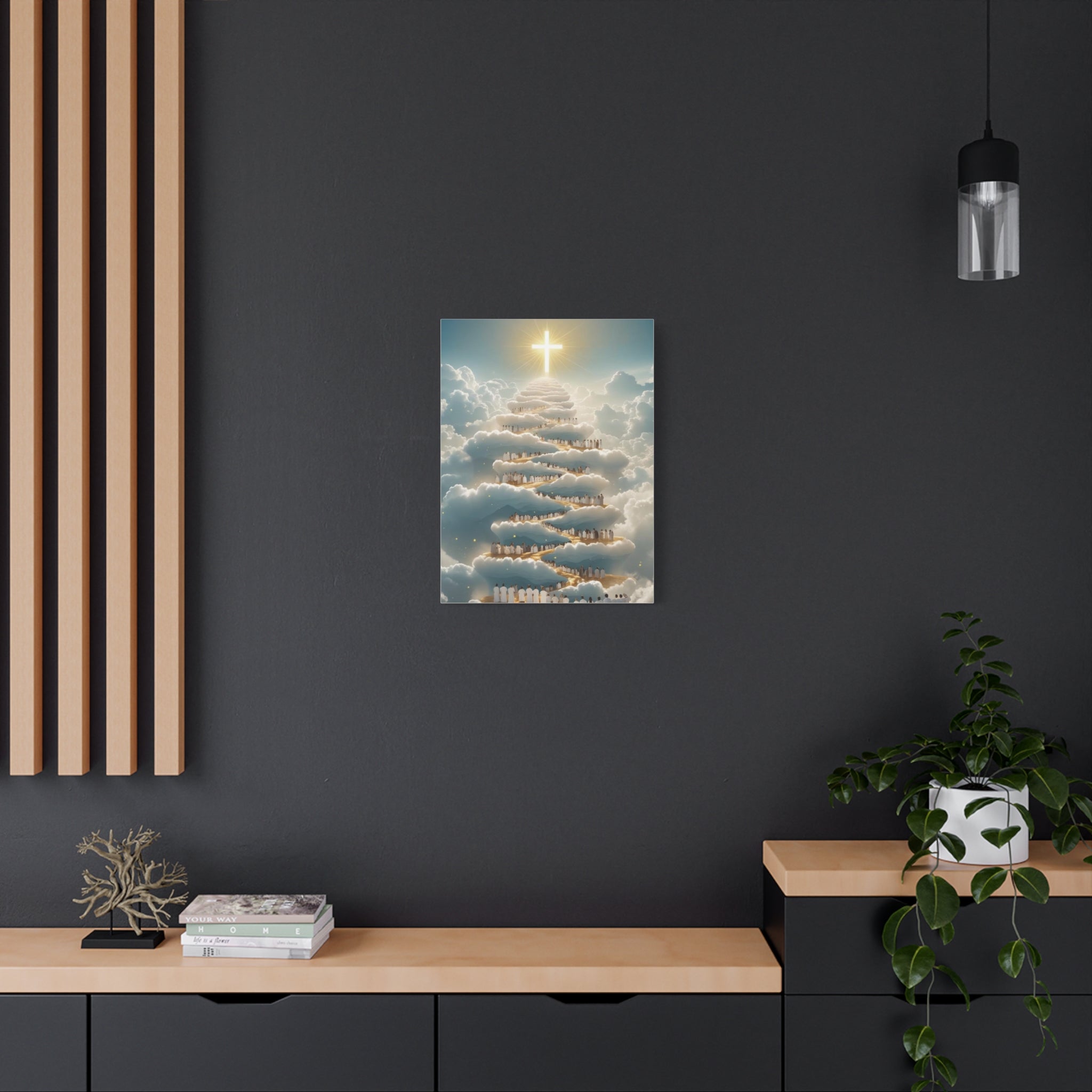 Heavenly Cloud Canvas Art, Spiritual Wall Decor, Christian Home Accent, Inspirational Gift, Faith-Inspired Artwork