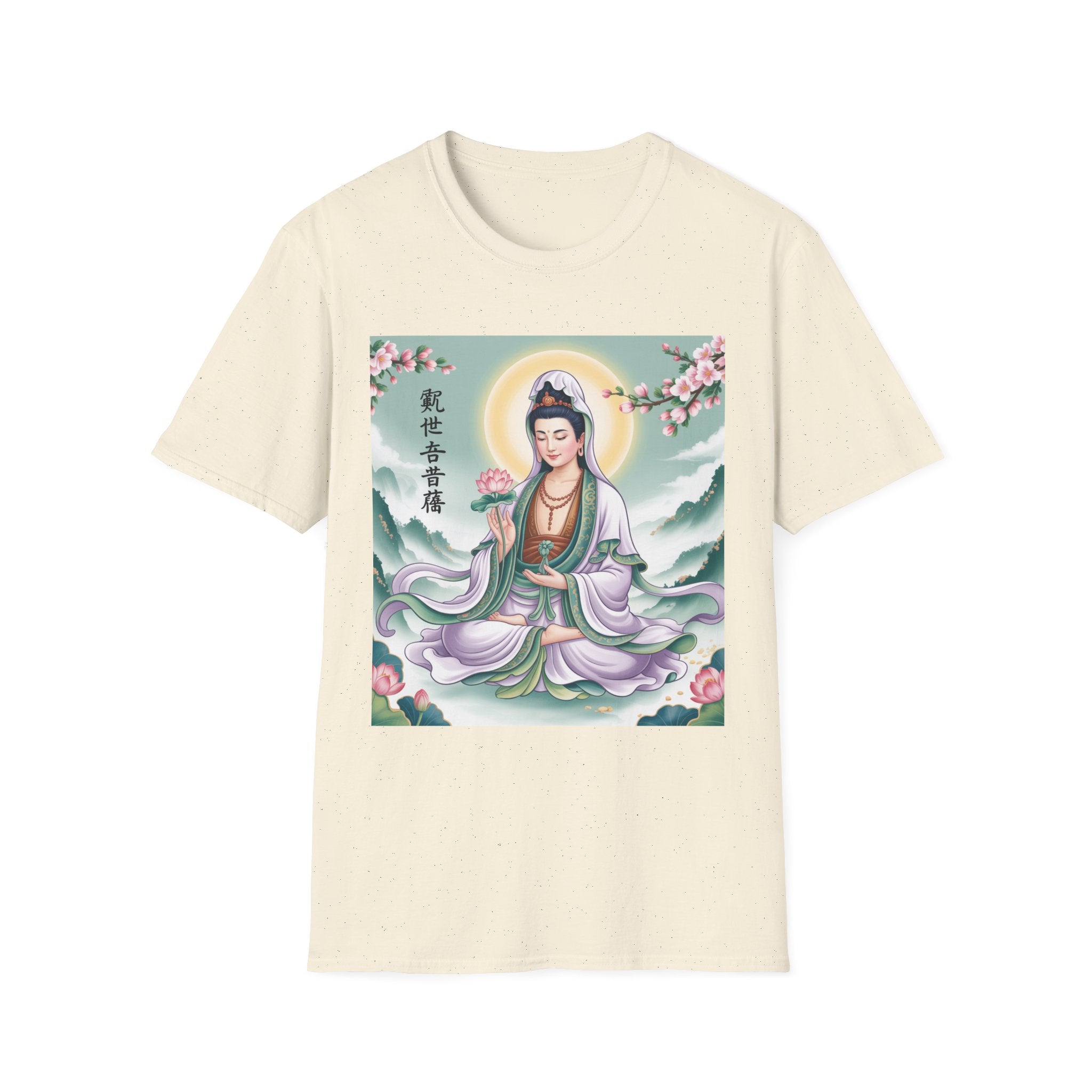 Buddha Guan Yin Graphic T-Shirt, Spiritual Tee, Meditation Top, Zen Apparel, Gift for Yogis, Mindfulness Clothing