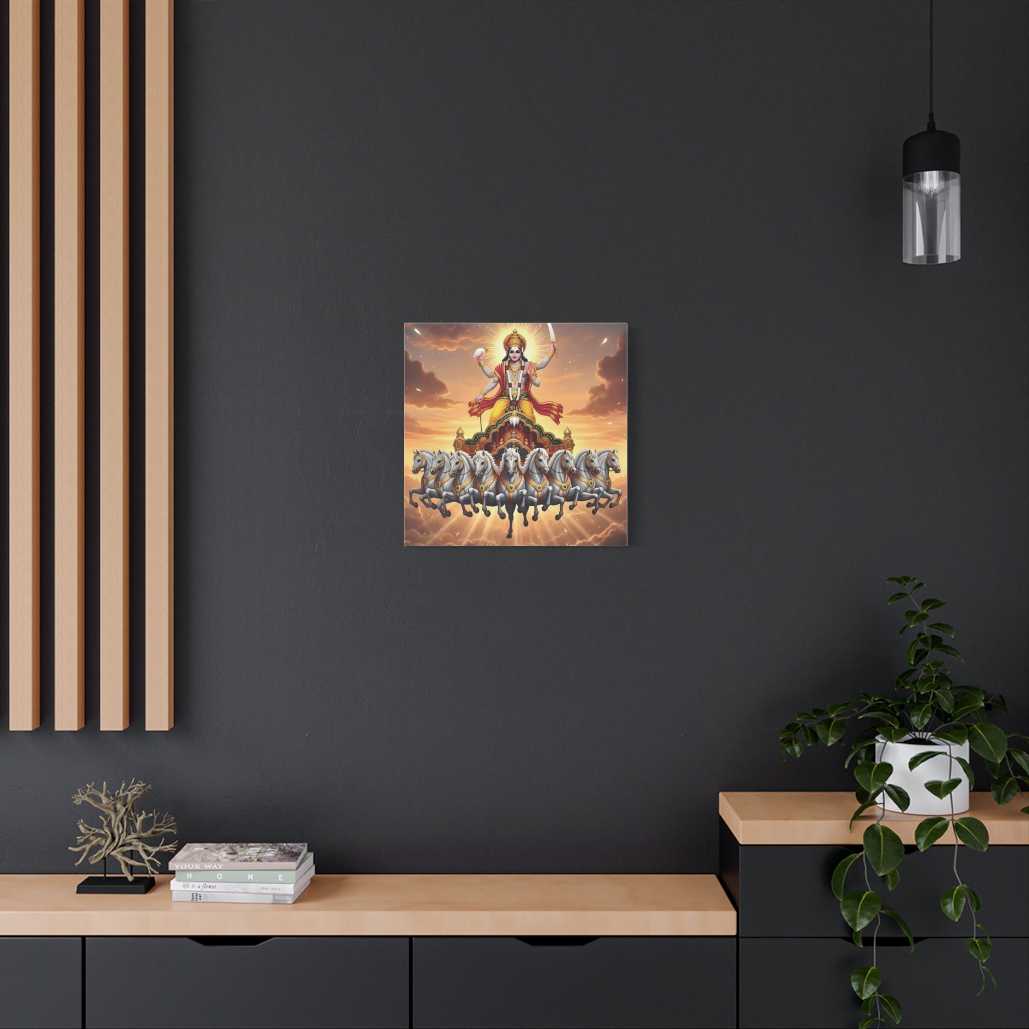 Khrisna Divine Canvas Wall Art, Home Decor, Spiritual Gift, Religious Artwork, Hindu Art