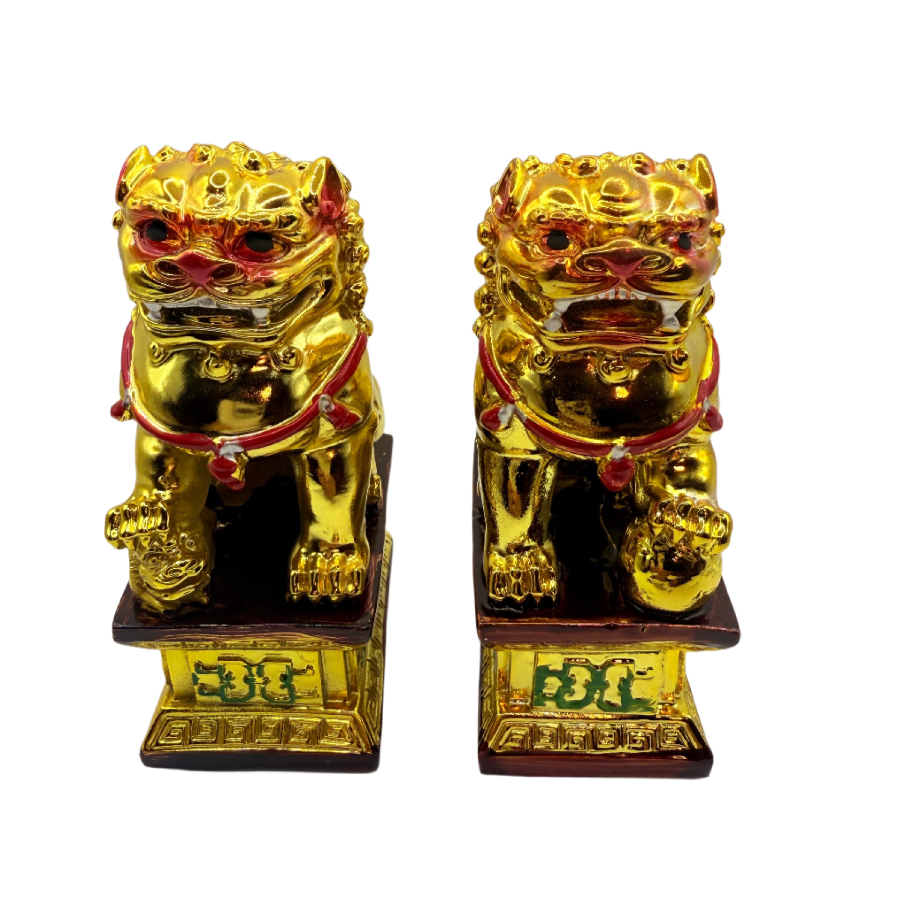Set Of 2 Chinese Imperial Guardian Lions/ Fu Dogs