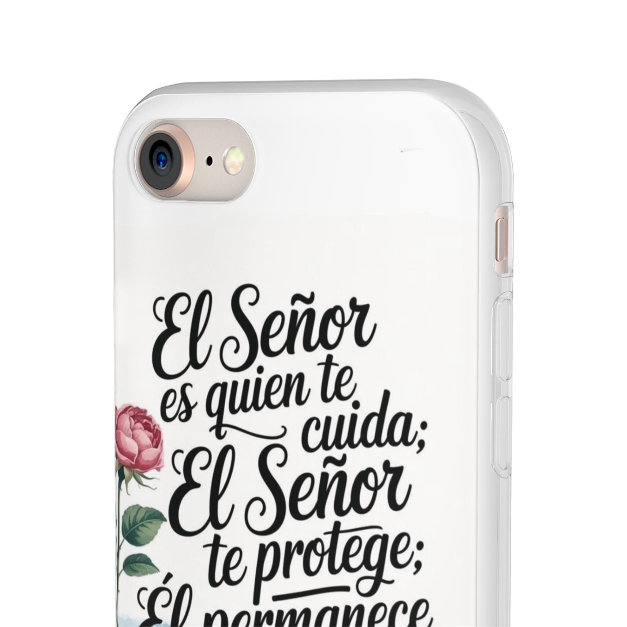 Inspirational Phone Case with Psalm 121:5 Quote, Flexi Case for Protection, Bible Verse Case, Gift for Faith Lovers, Spiritual Décor