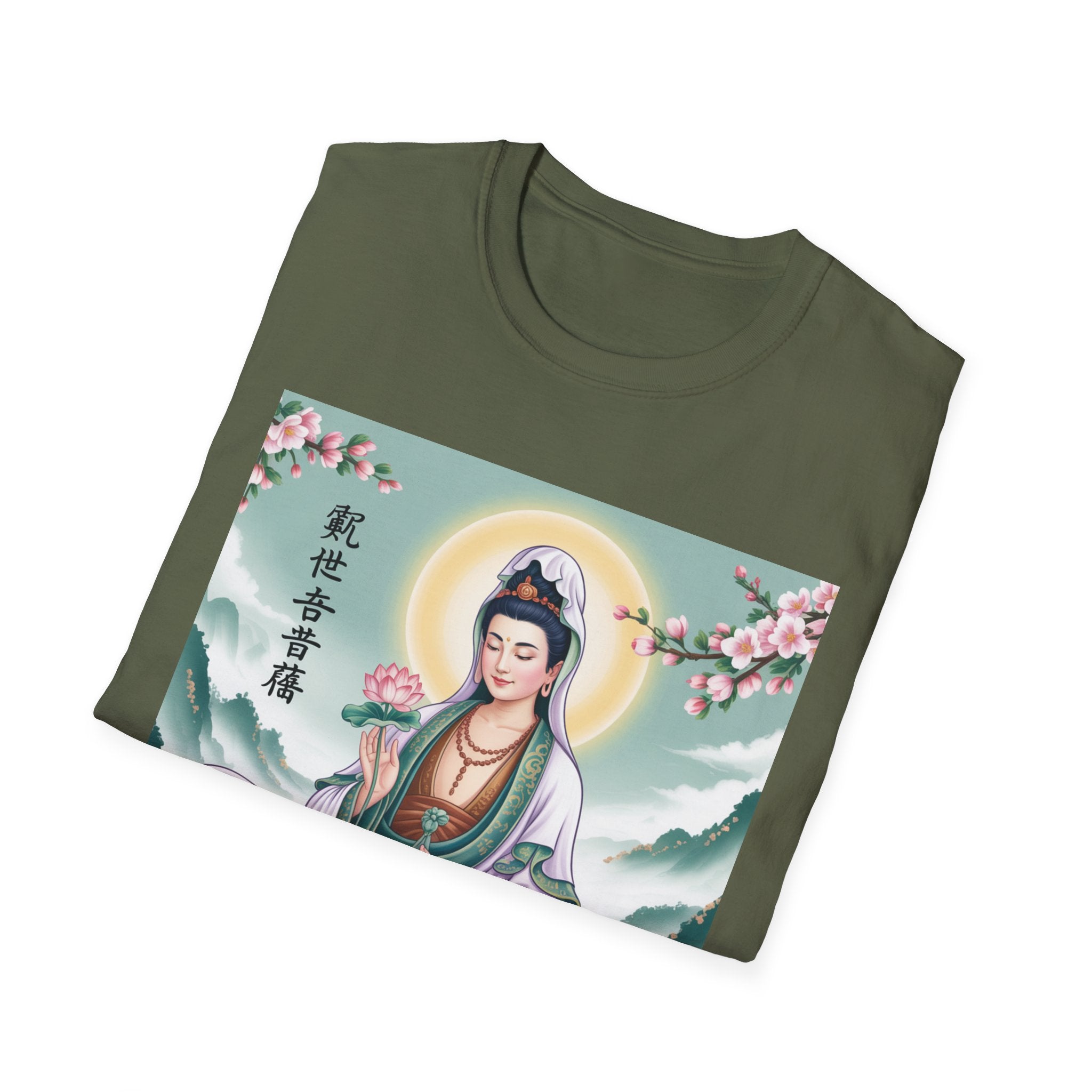Buddha Guan Yin Graphic T-Shirt, Spiritual Tee, Meditation Top, Zen Apparel, Gift for Yogis, Mindfulness Clothing