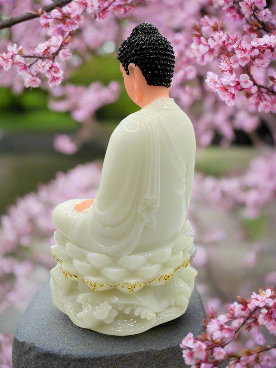 Beautiful White Buddha Statue