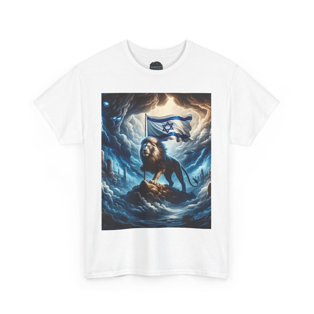 Majestic Lion Unisex Heavy Cotton Tee - Inspirational Apparel, Gift for Animal Lovers, Graphic Tee, Unique T-Shirt, Casual Wear
