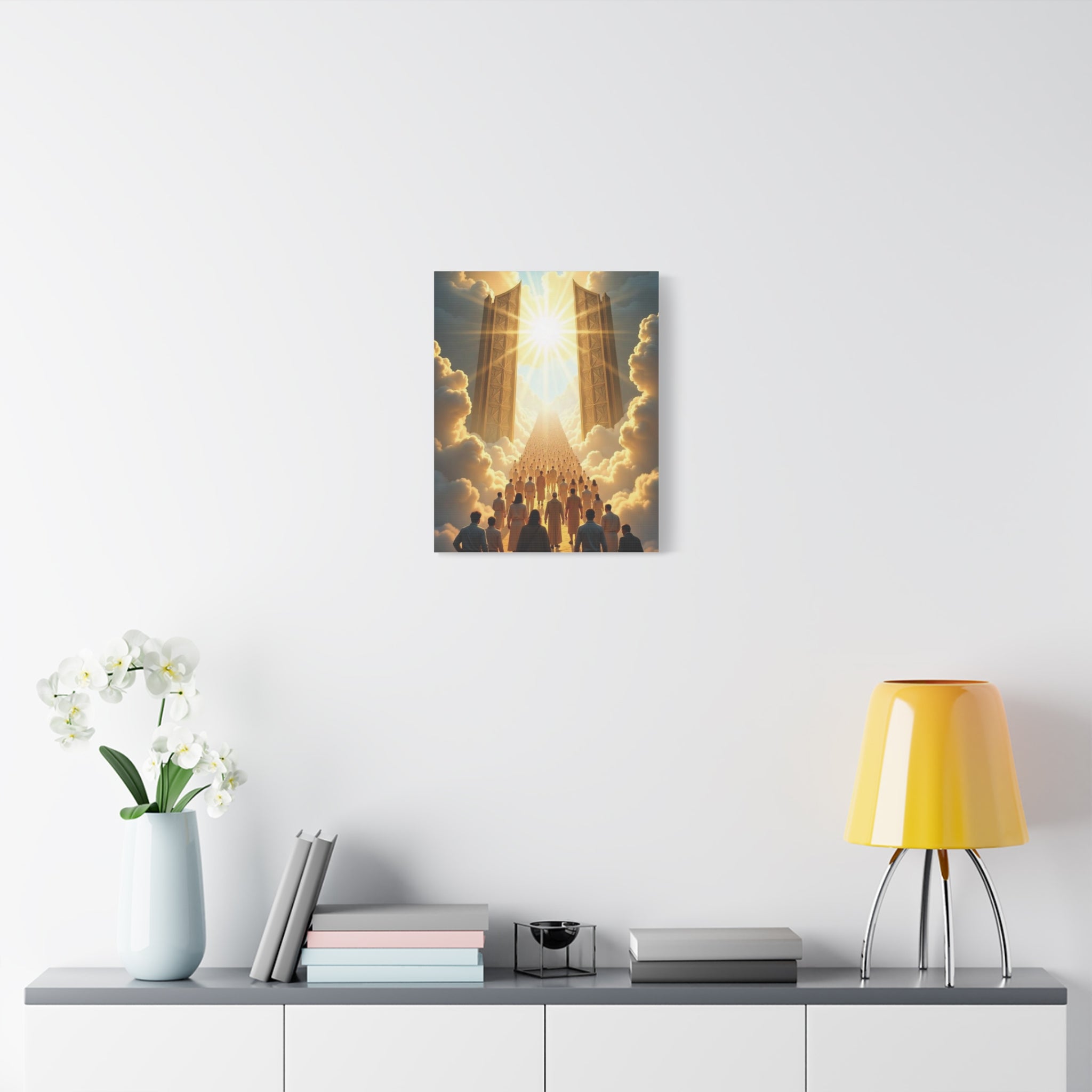 Inspirational Heavens Gate Matte Canvas Art, Uplifting Wall Decor, Hopeful Home Art, Motivational Canvas Print, Spiritual Canvas Decoration
