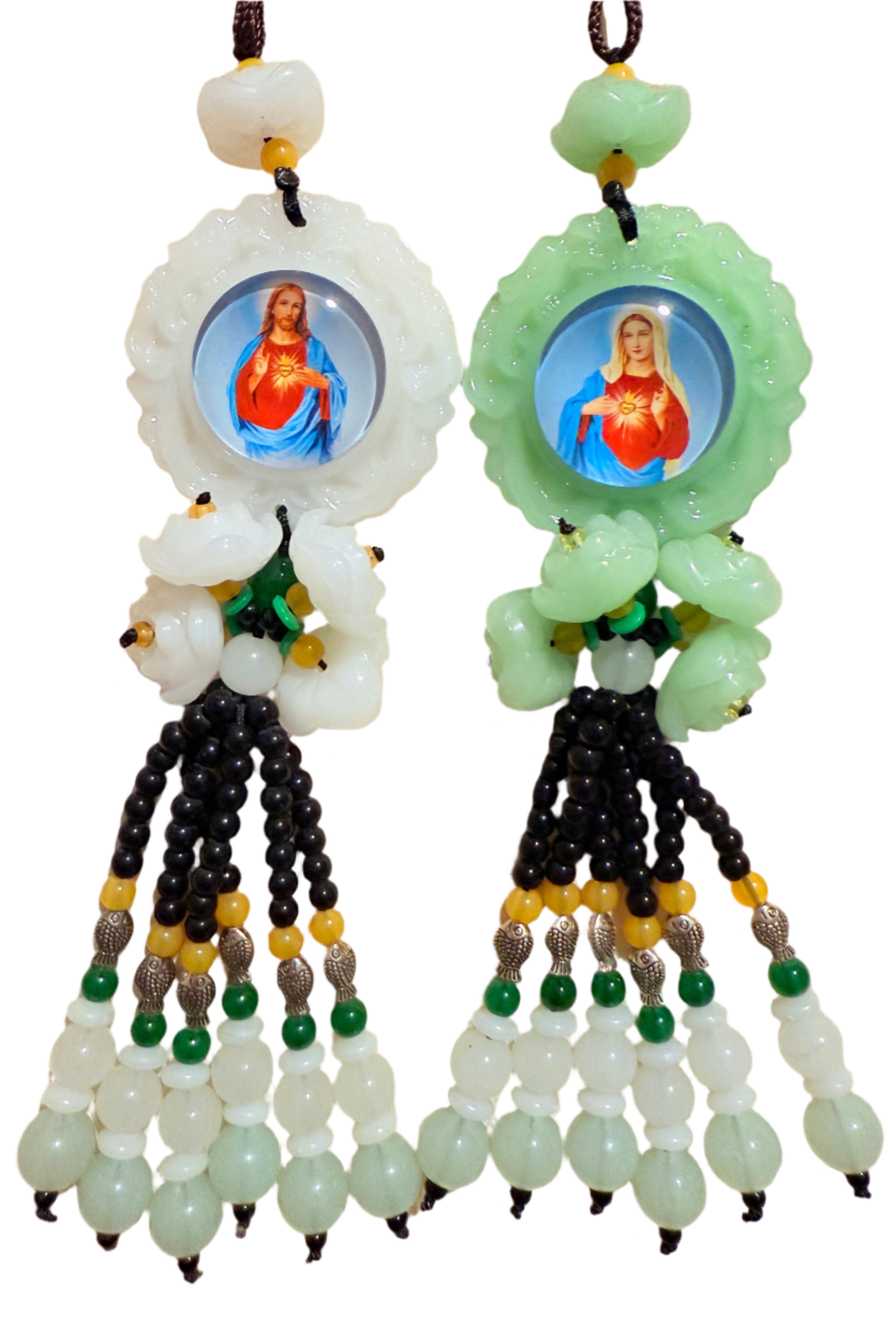 Beautiful Virgin Mary/Jesus Christ/ Holy Family Amulet Pendant