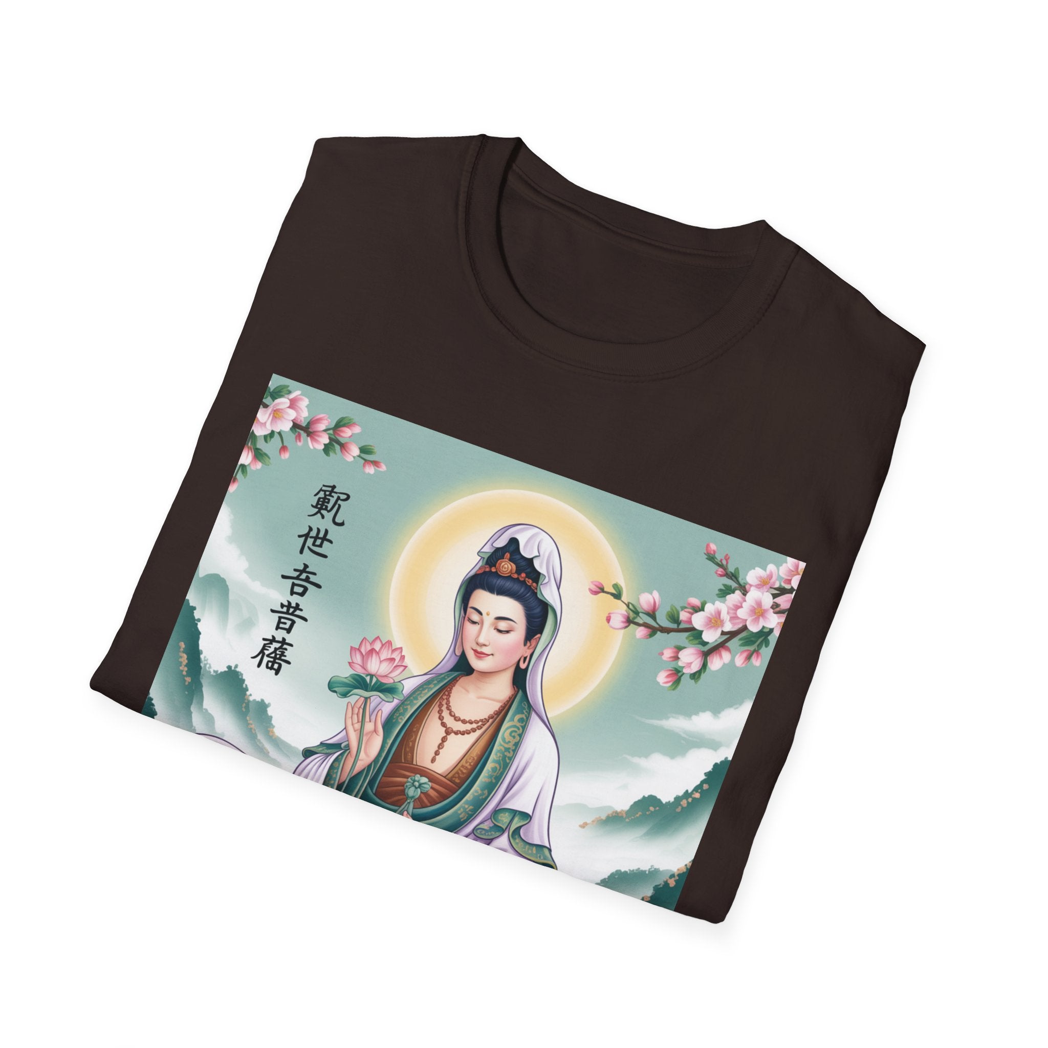 Buddha Guan Yin Graphic T-Shirt, Spiritual Tee, Meditation Top, Zen Apparel, Gift for Yogis, Mindfulness Clothing