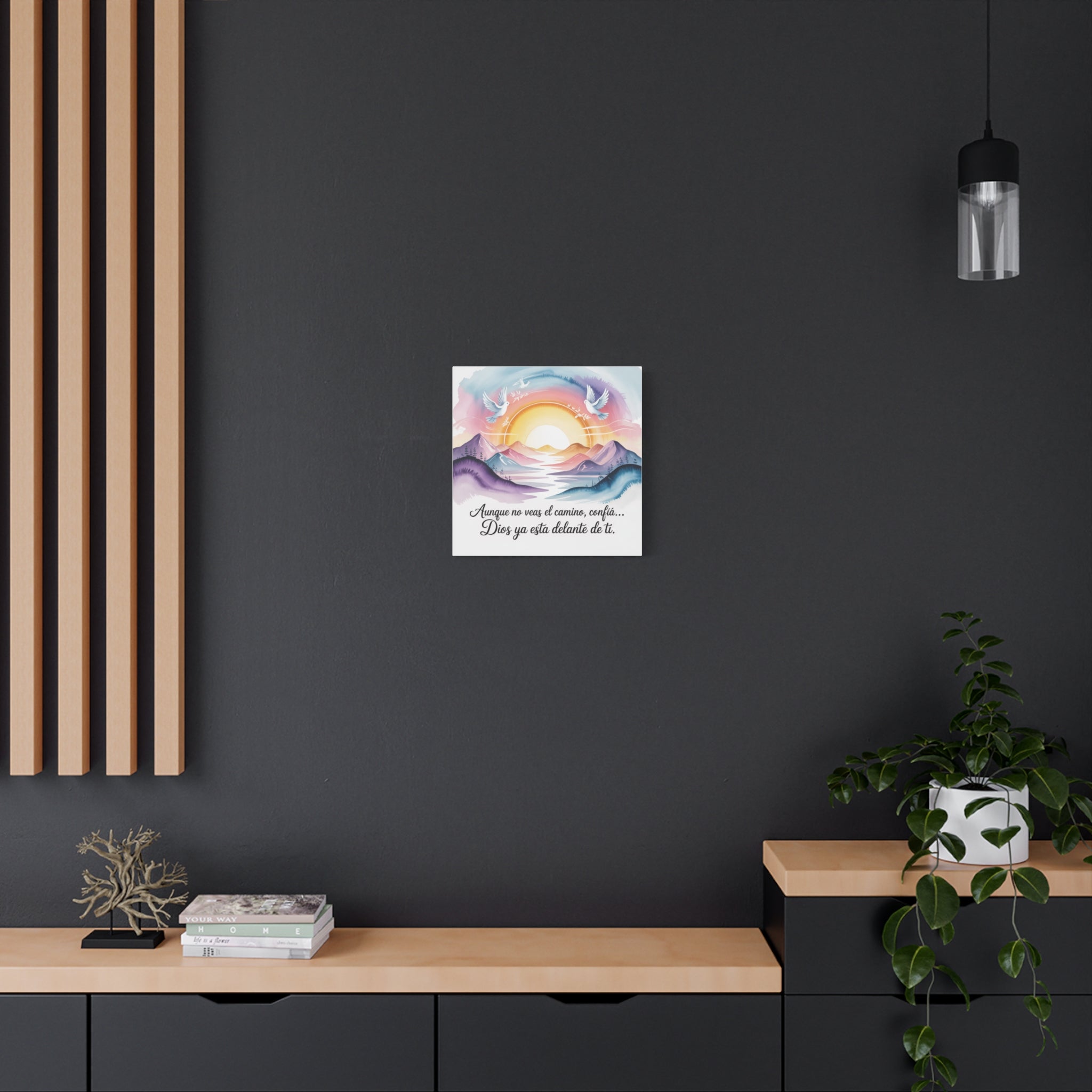 Inspirational Canvas Wall Art, Faith Motivational Decor, Colorful Nature Print, Home Office Decoration, Meaningful Gift for Friends