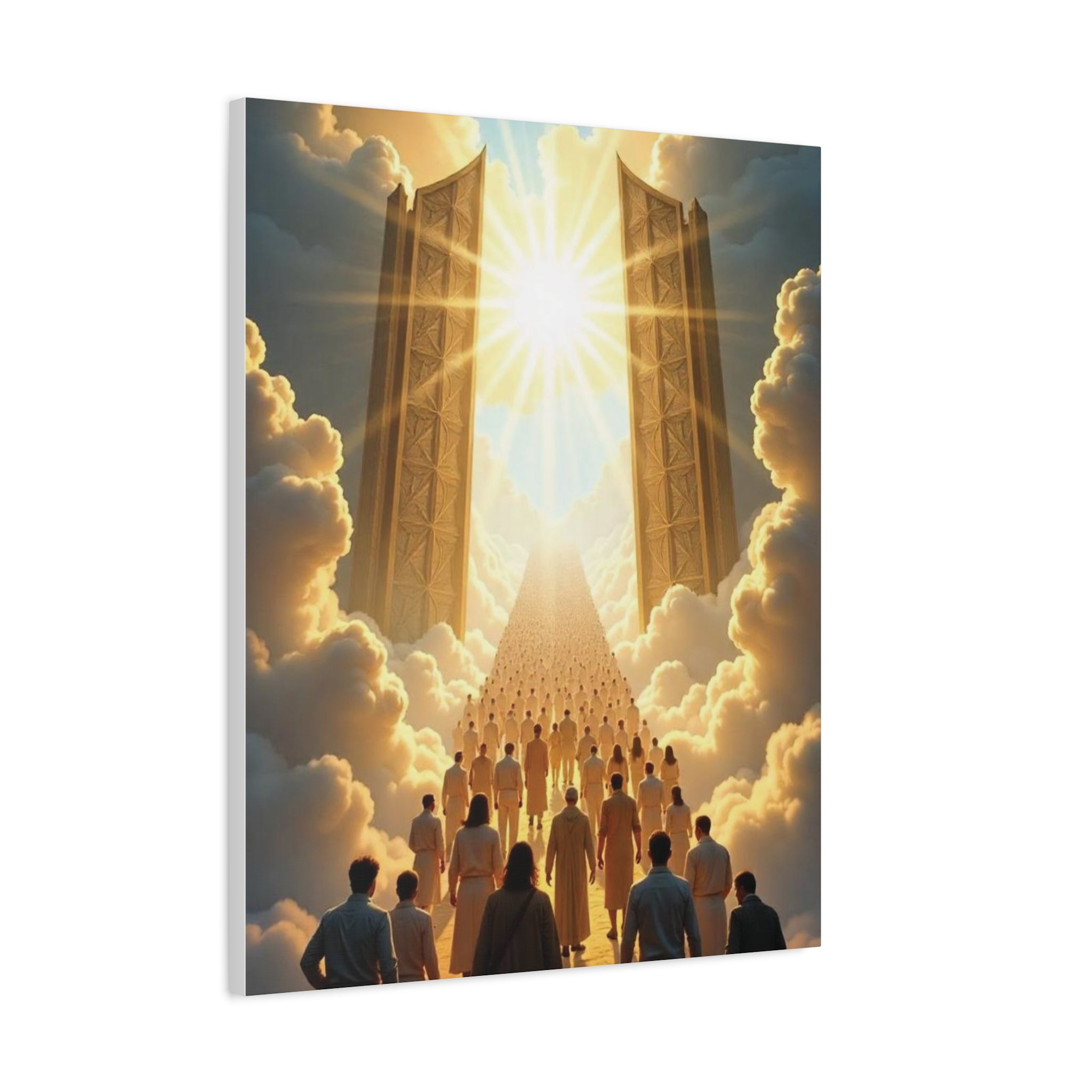 Inspirational Heavens Gate Matte Canvas Art, Uplifting Wall Decor, Hopeful Home Art, Motivational Canvas Print, Spiritual Canvas Decoration