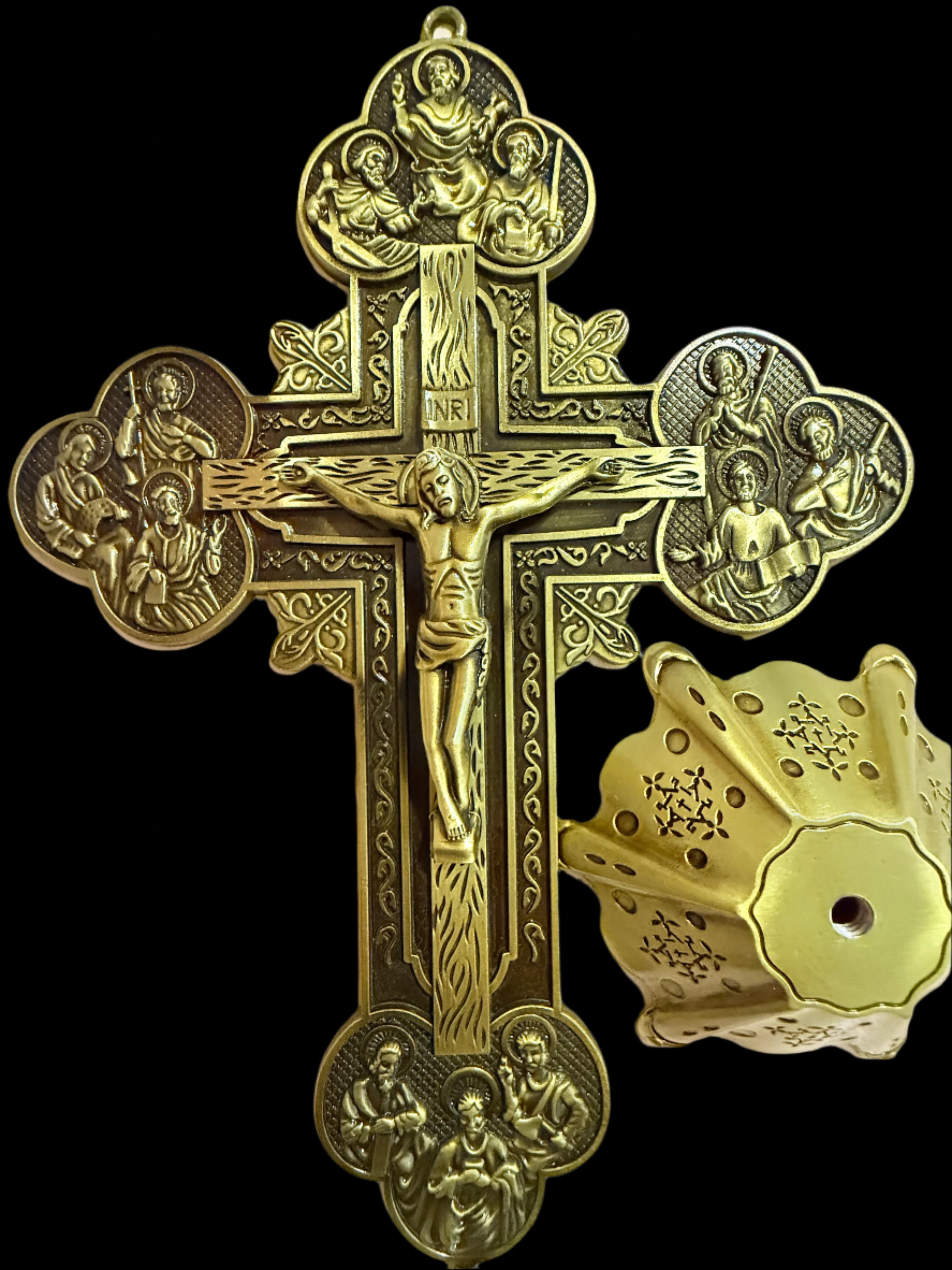Beautiful Assorted Metal Crucifixes 5 in/9 in/11 in/12 in