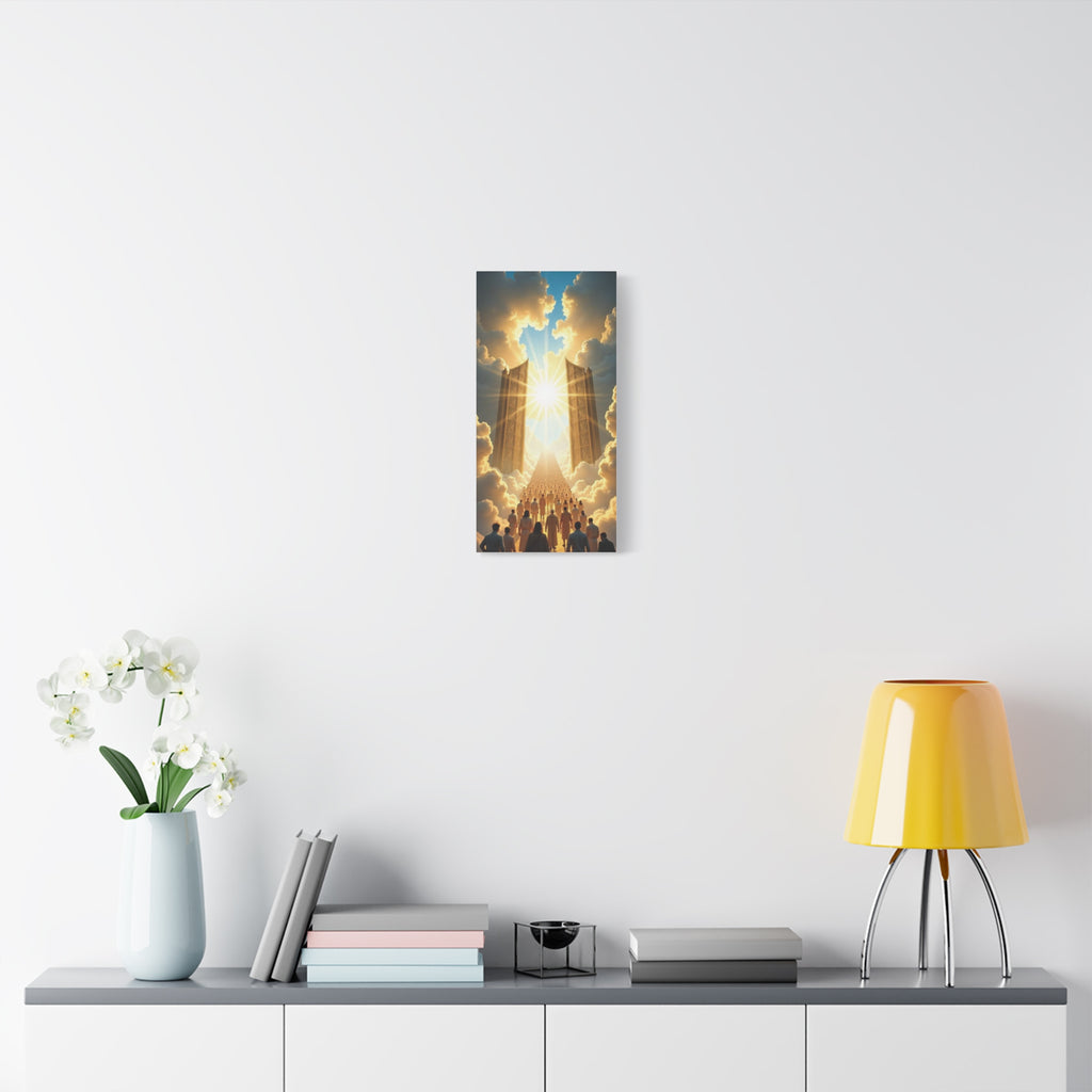 Inspirational Heavens Gate Matte Canvas Art, Uplifting Wall Decor, Hopeful Home Art, Motivational Canvas Print, Spiritual Canvas Decoration