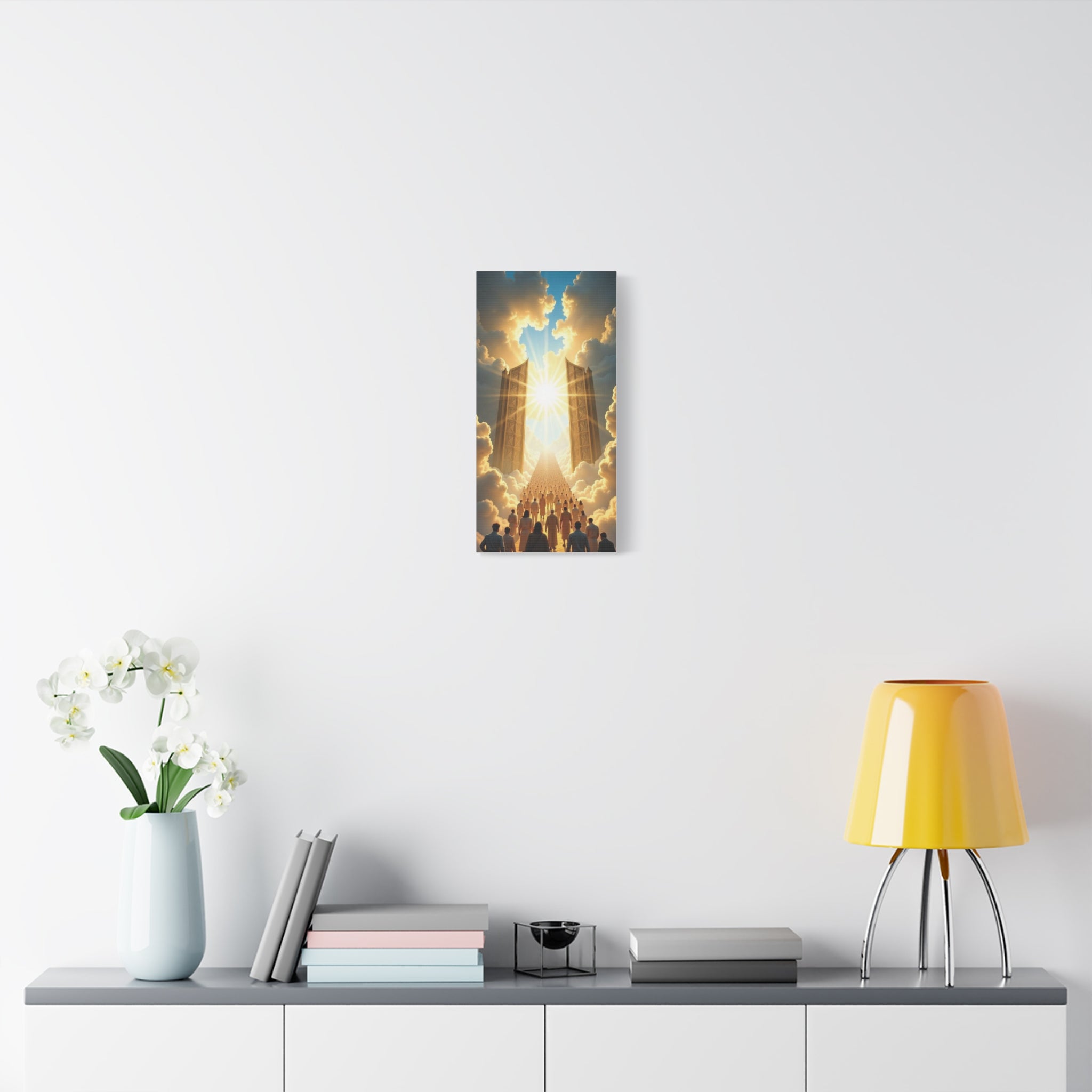Inspirational Heavens Gate Matte Canvas Art, Uplifting Wall Decor, Hopeful Home Art, Motivational Canvas Print, Spiritual Canvas Decoration