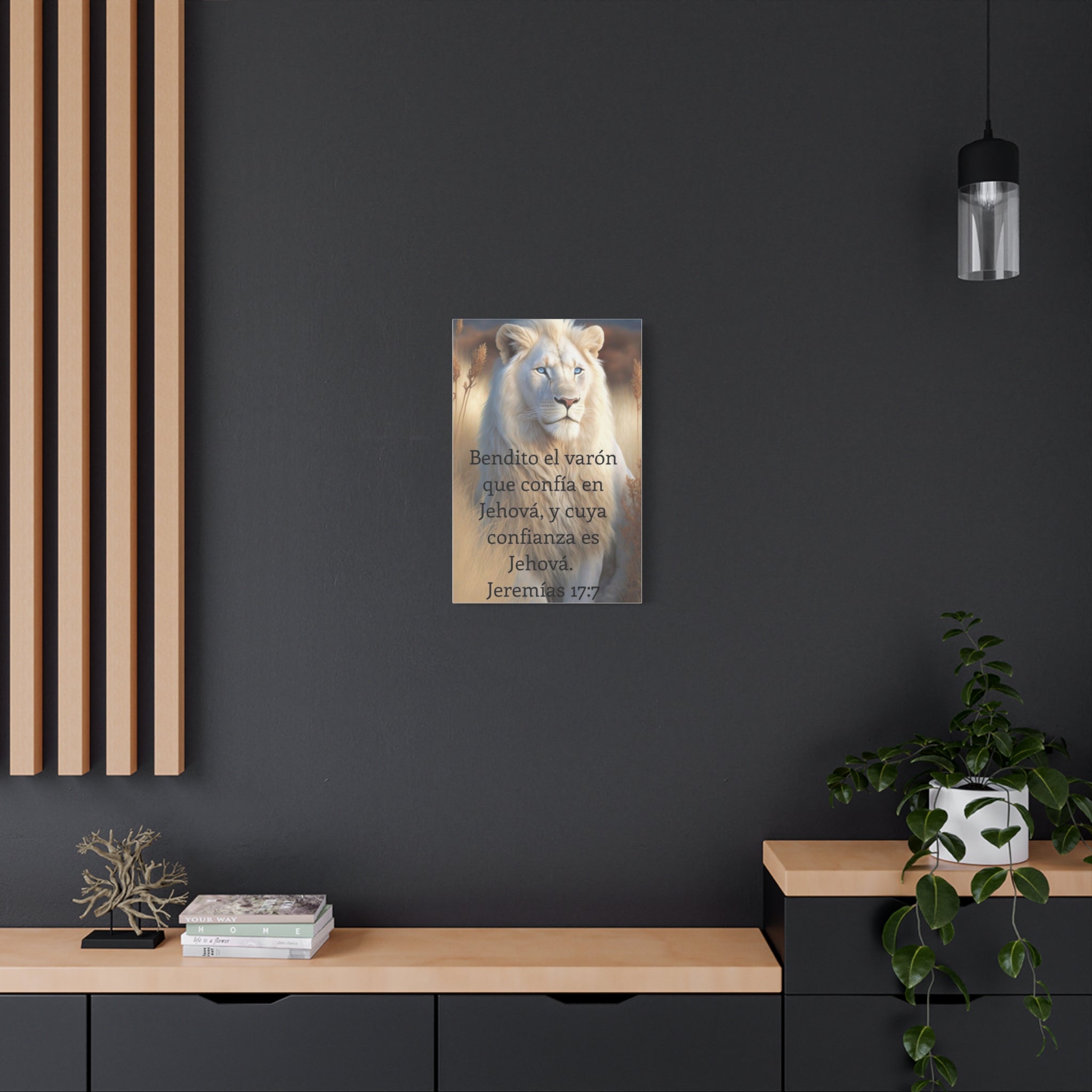 Inspirational Art Print, Motivational Wall Decor, Animal Lover Gift, Religious Home Decoration, Uplifting Quote Canvas