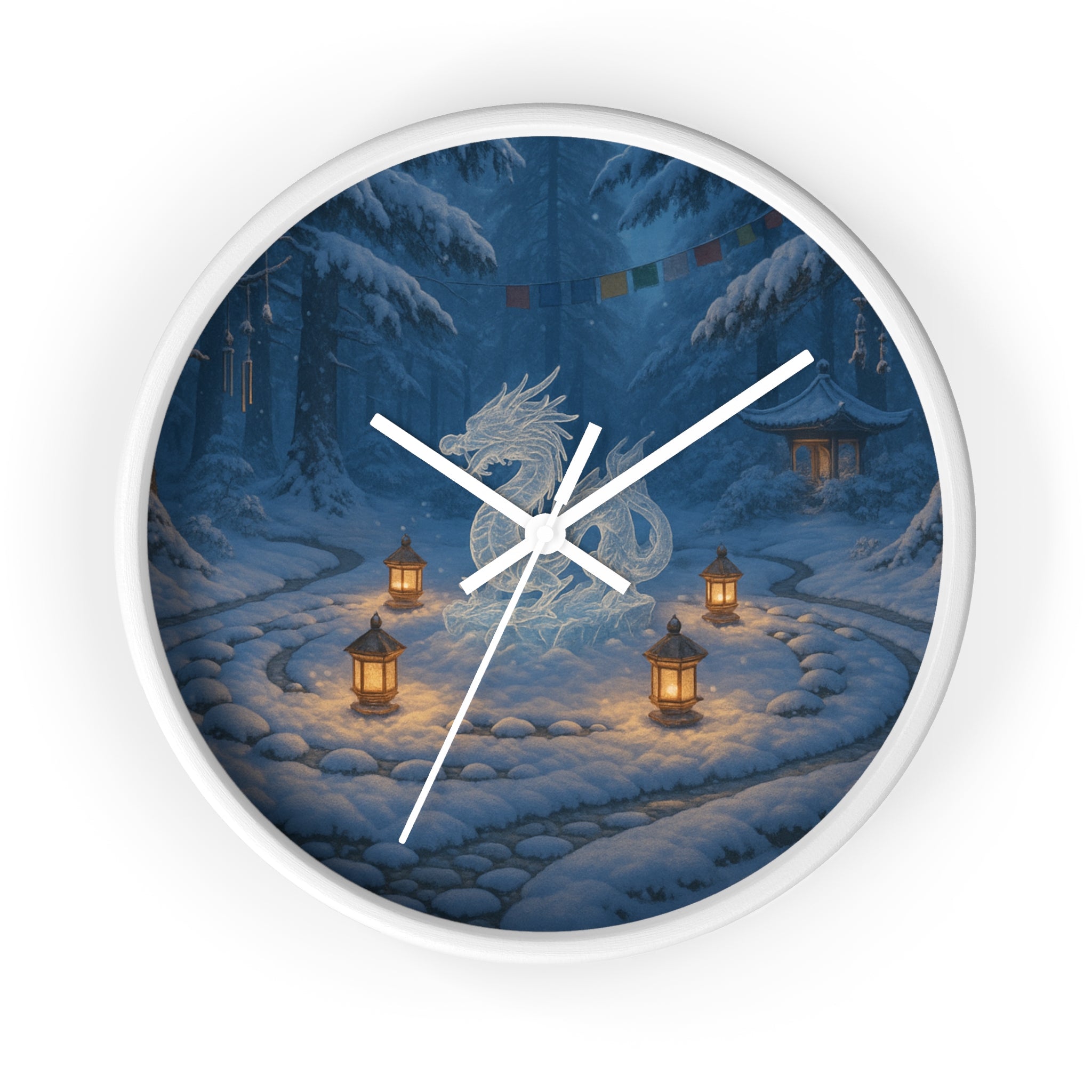 Serene Dragon Wall Clock - Cozy Home Decor, Fantasy Clock, Unique Gift for Dragons Lovers, Timeless Elegance, Asian-Inspired Style