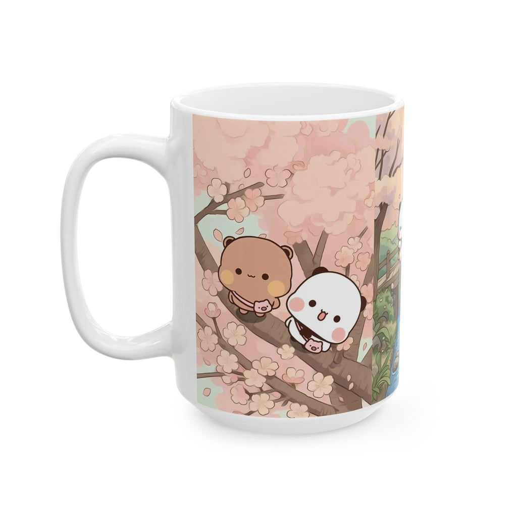Bubu Dudu Cute Animal Ceramic Mug, Cozy Tea Cup, Adorable Gift for Animal Lovers, Coffee Lover's Mug, Unique Birthday Present, Spring Decor
