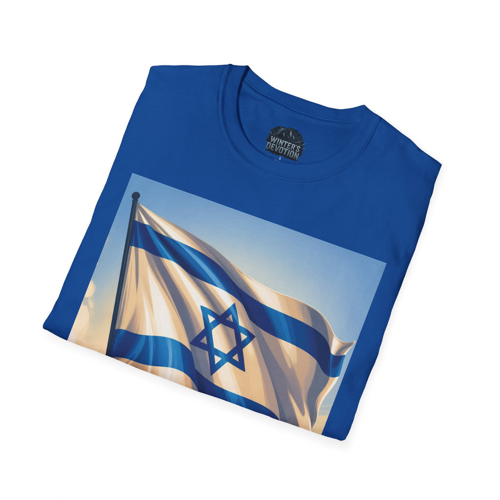 I Stand with Israel Unisex Softstyle T-Shirt, Patriotic Tee, Support Shirt, Gift for Activists, Israel Pride Apparel