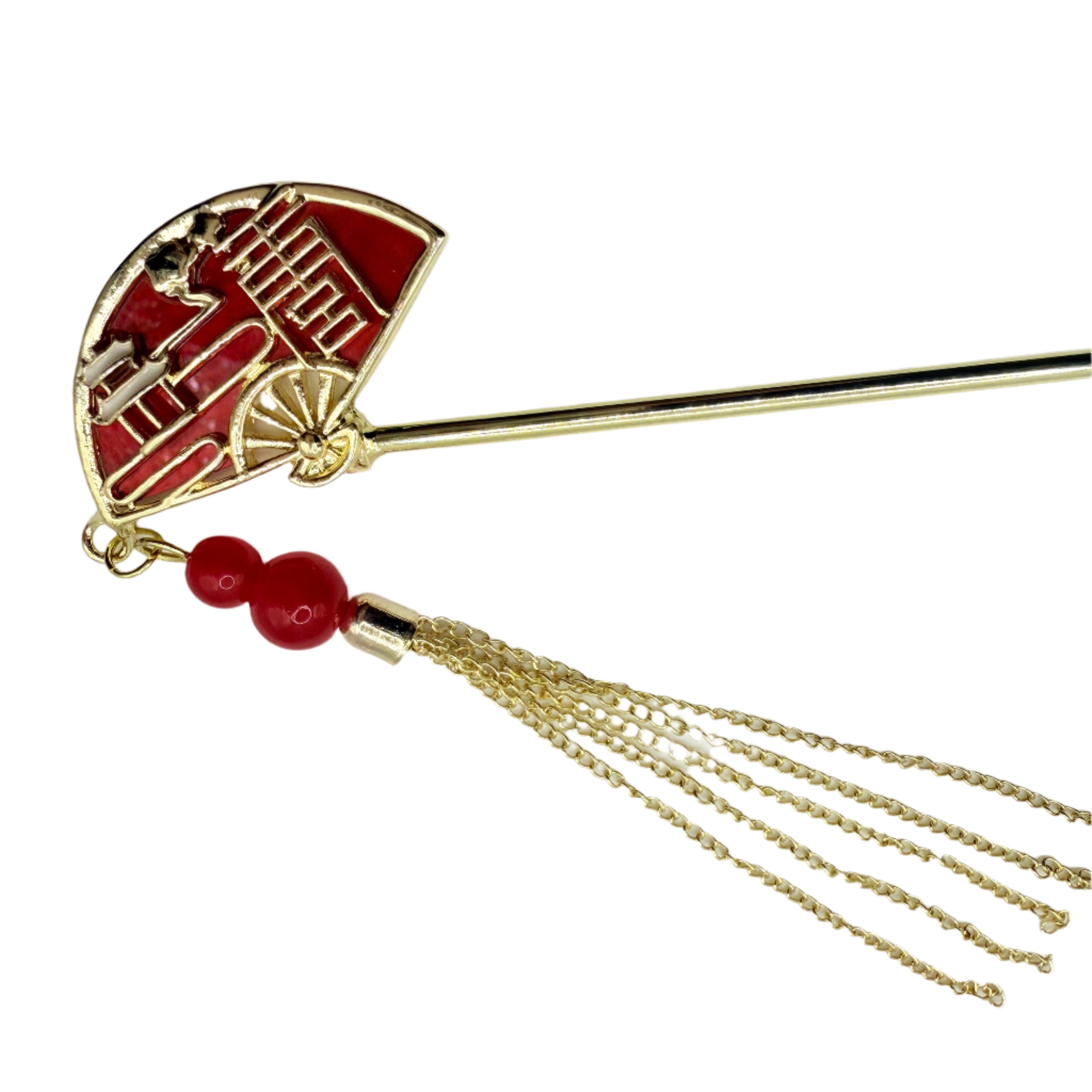 Chinese-style hairpin簪 (zān), 步摇 (bùyáo)