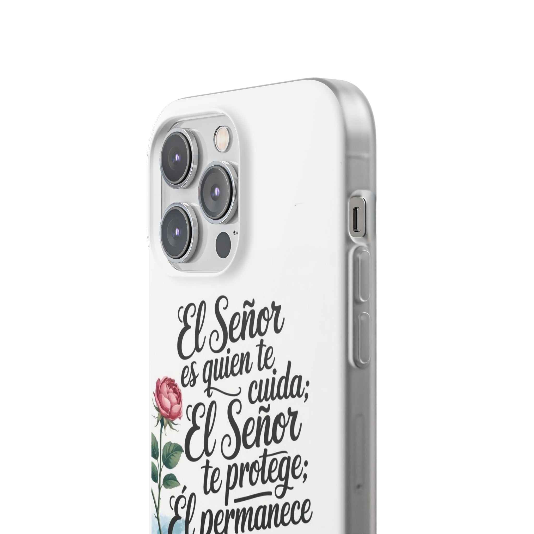 Inspirational Phone Case with Psalm 121:5 Quote, Flexi Case for Protection, Bible Verse Case, Gift for Faith Lovers, Spiritual Décor