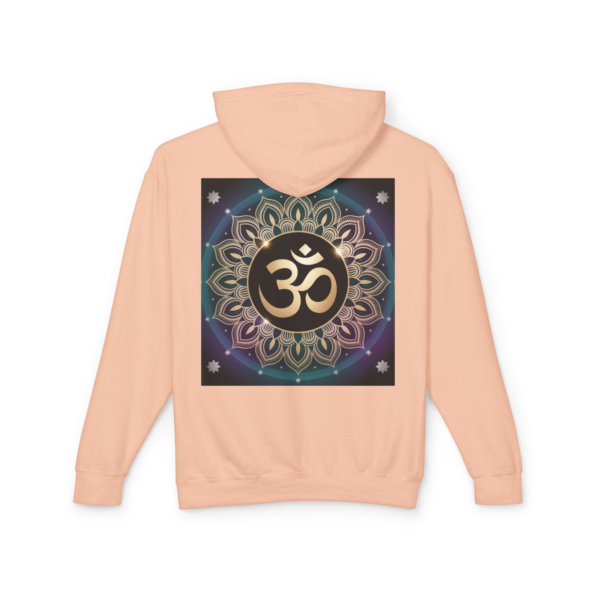 Spiritual Unisex Hoodie, Inspirational Hooded Sweatshirt, Yoga Apparel, Meditation Fashion, Ganesh and Om Design